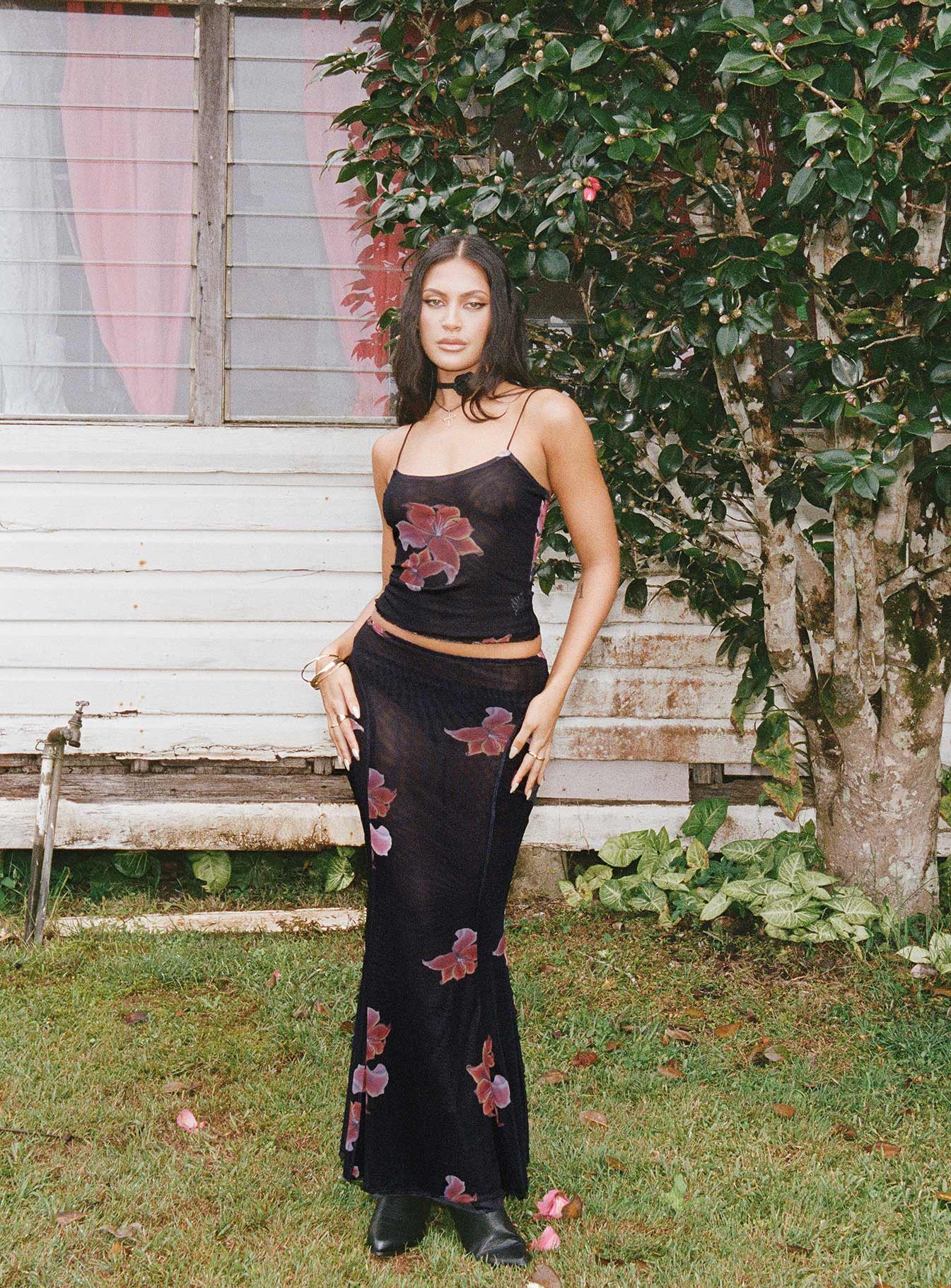 Brookie Mesh Set Black Floral - Image 4