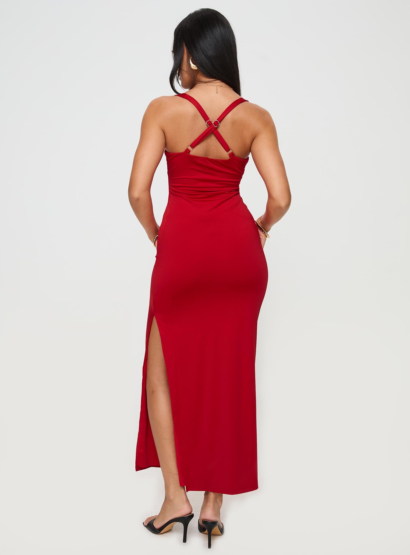 Wandella Maxi Dress Red - Image 5