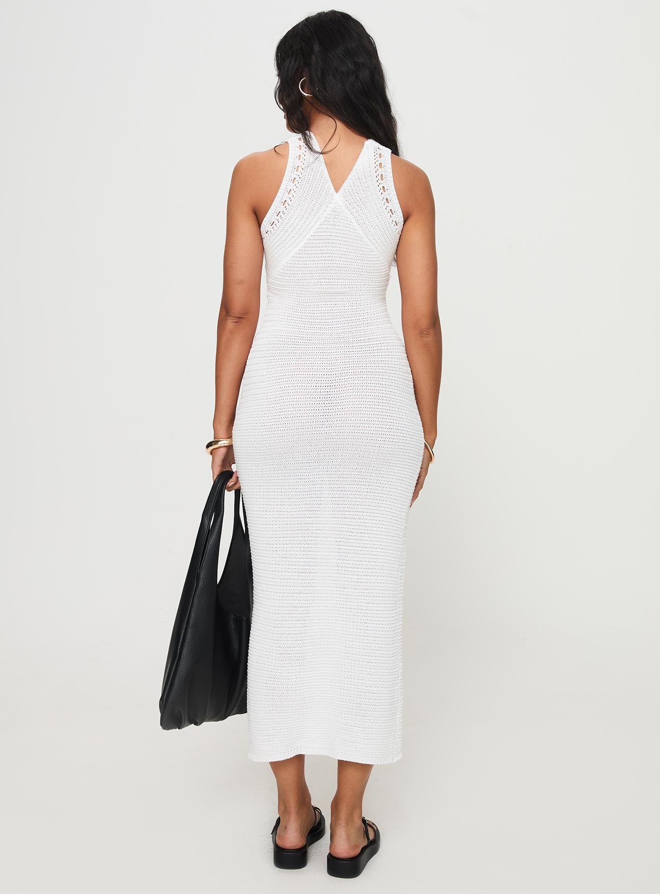 Nyman Maxi Dress White - Image 5