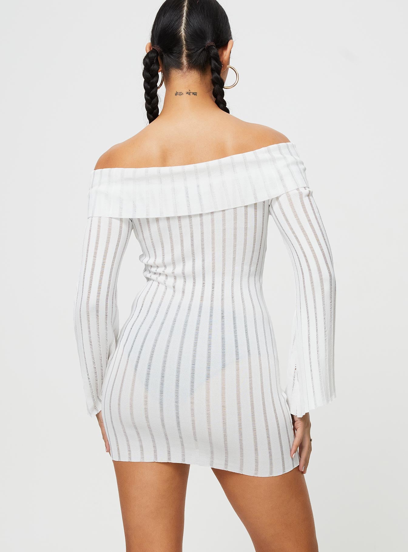 Sorrel Off The Shoulder Mini Dress White - Image 5