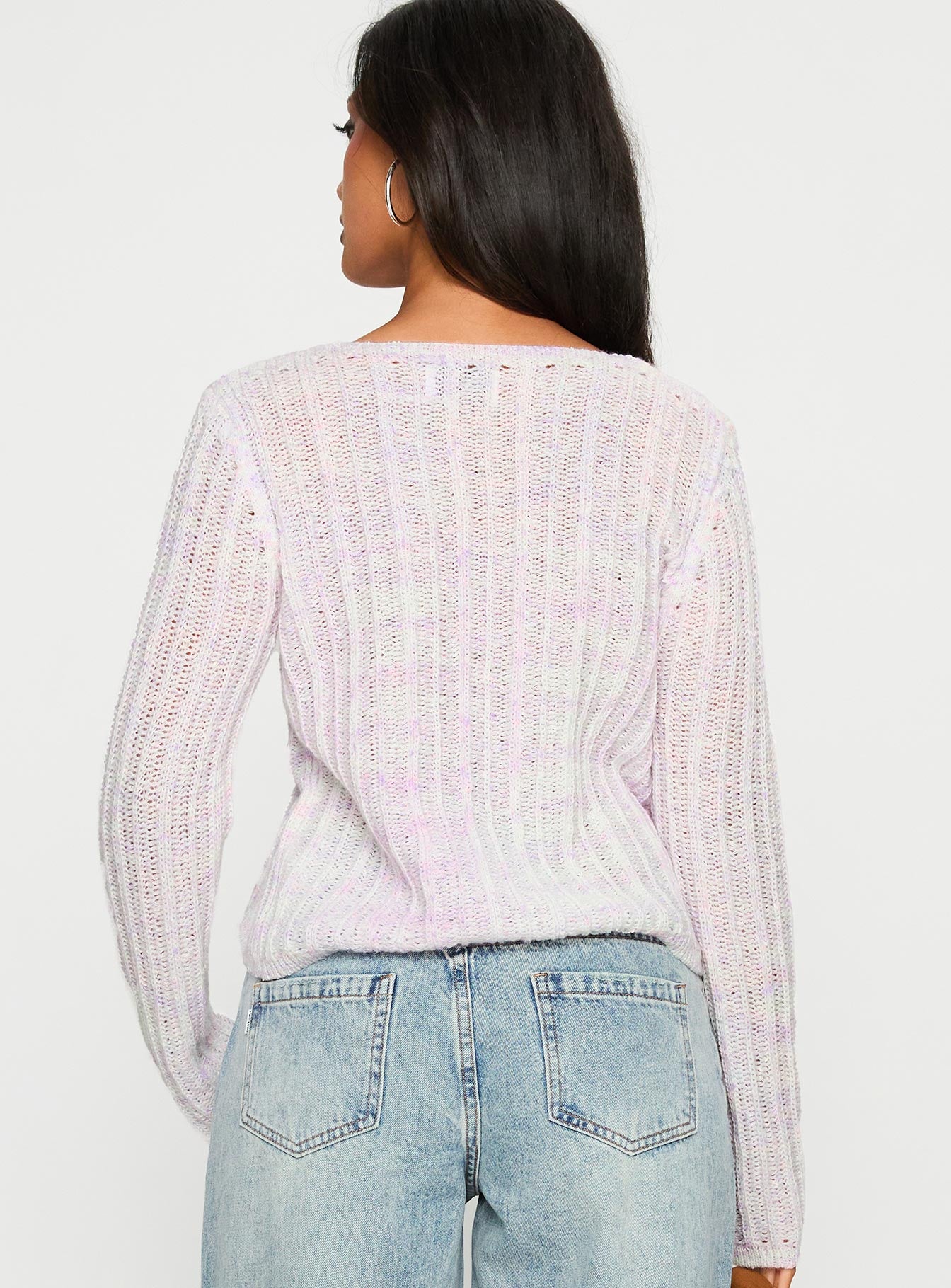 Lenker Knit Jumper Lilac - Image 4