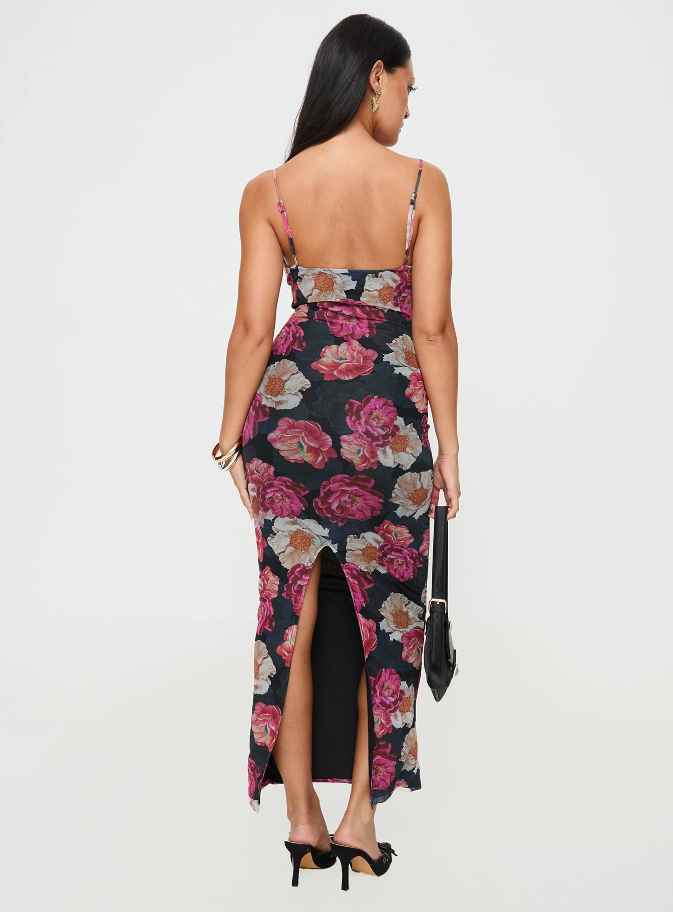 Auley Maxi Dress Multi / Red Floral - Image 5