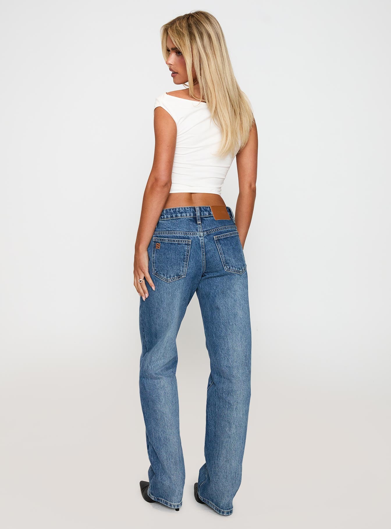 Better Half Low Rise Straight Leg Jeans Horizon Blue - Image 5