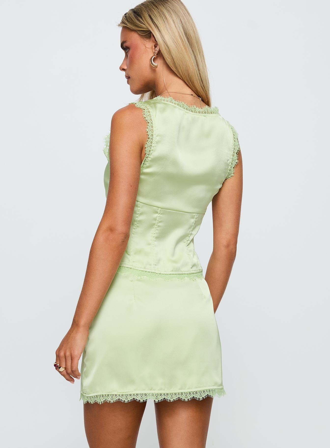 Mavie Satin Set Green - Image 4