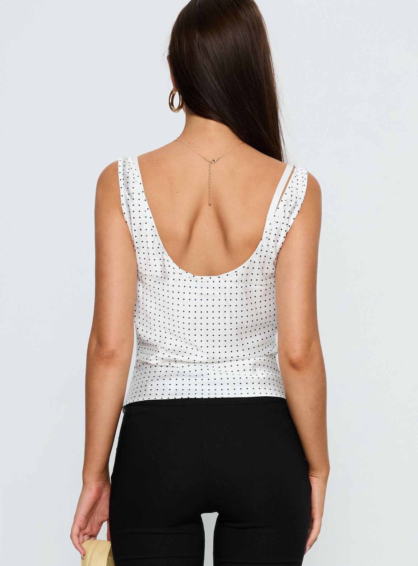 Delilah Top Porcelain Polka - Image 6