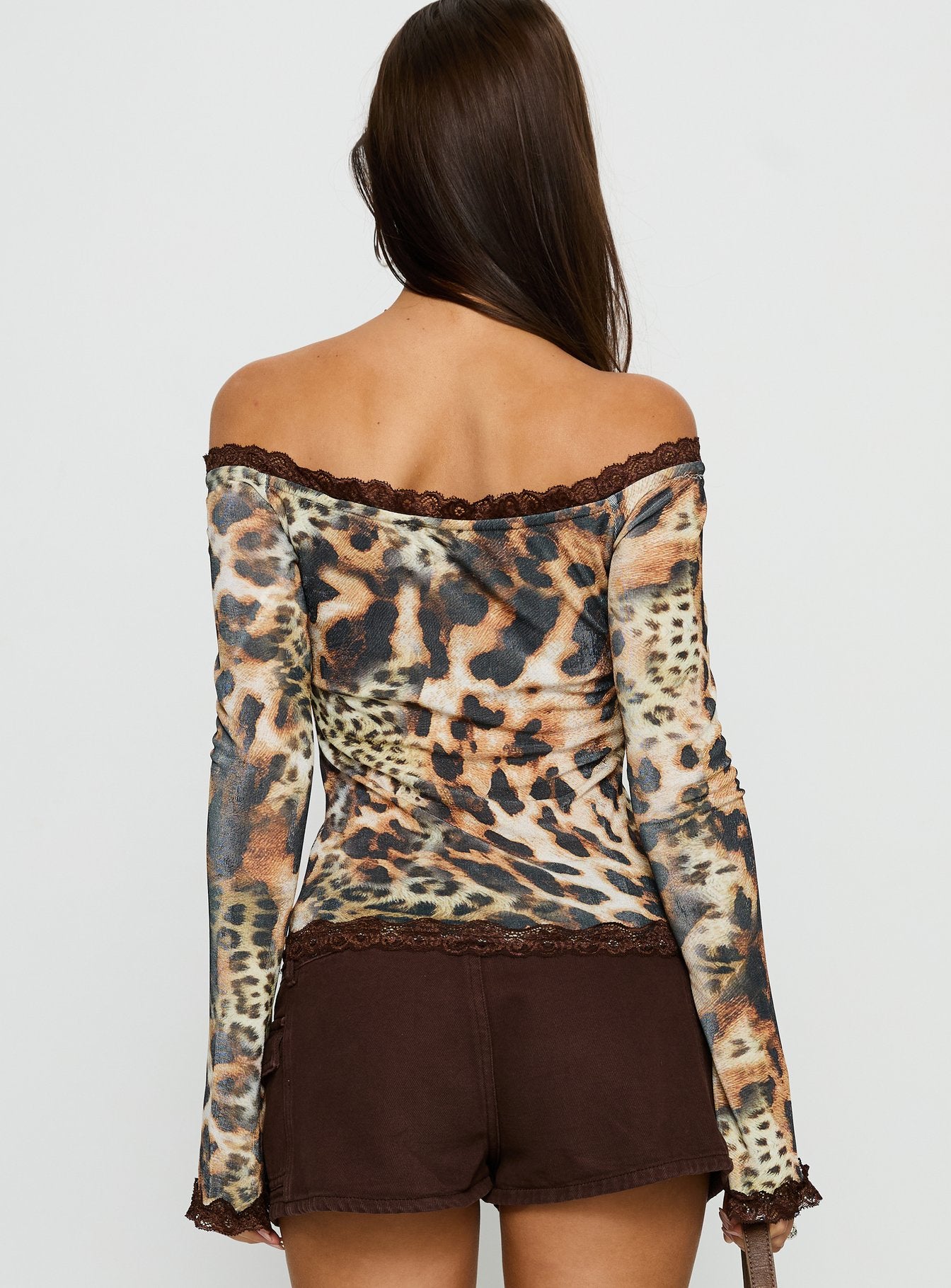 Mochapella Off The Shoulder Top Animal - Image 5