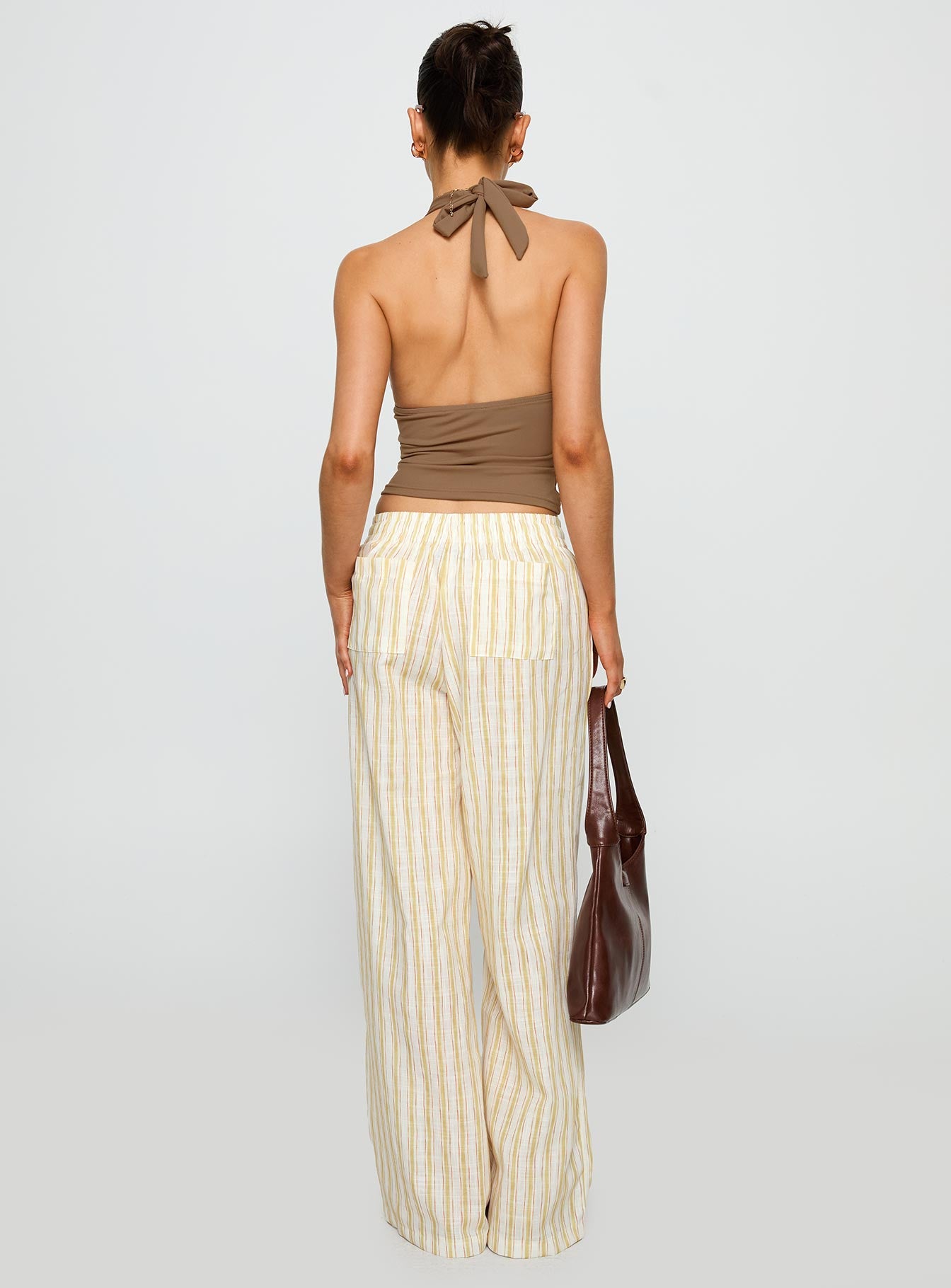 Beach House Pants Yellow Stripe - Image 5