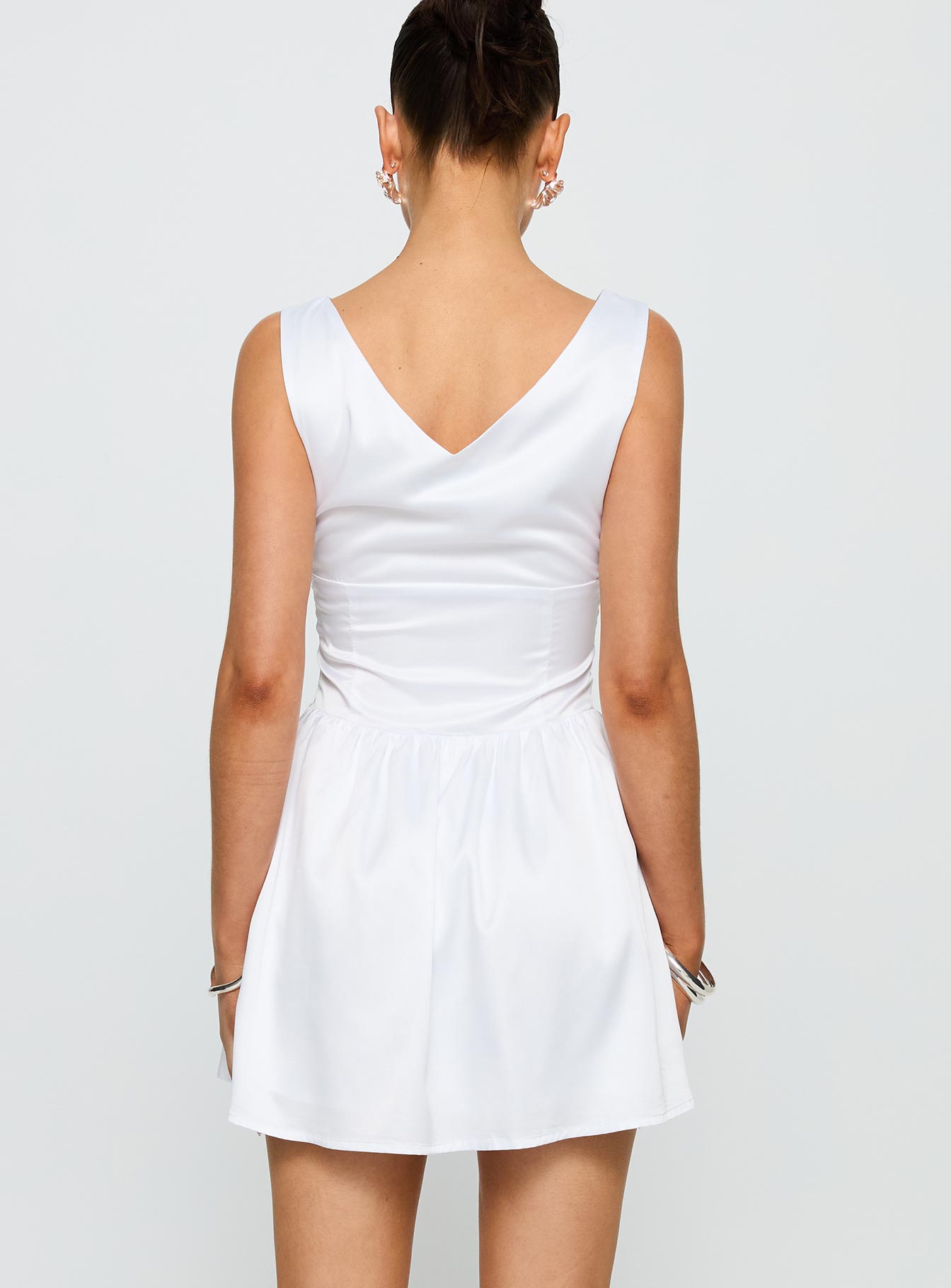 Soul Shining Mini Dress White - Image 5