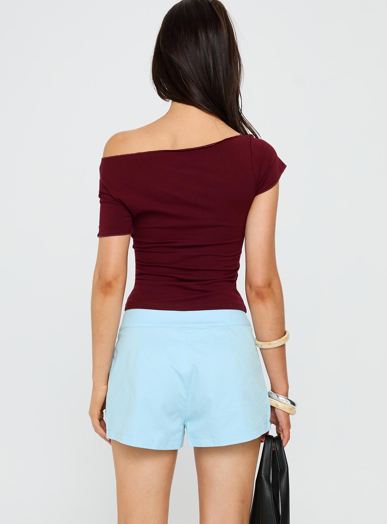 Leleia Embroidered Shorts Blue - Image 5