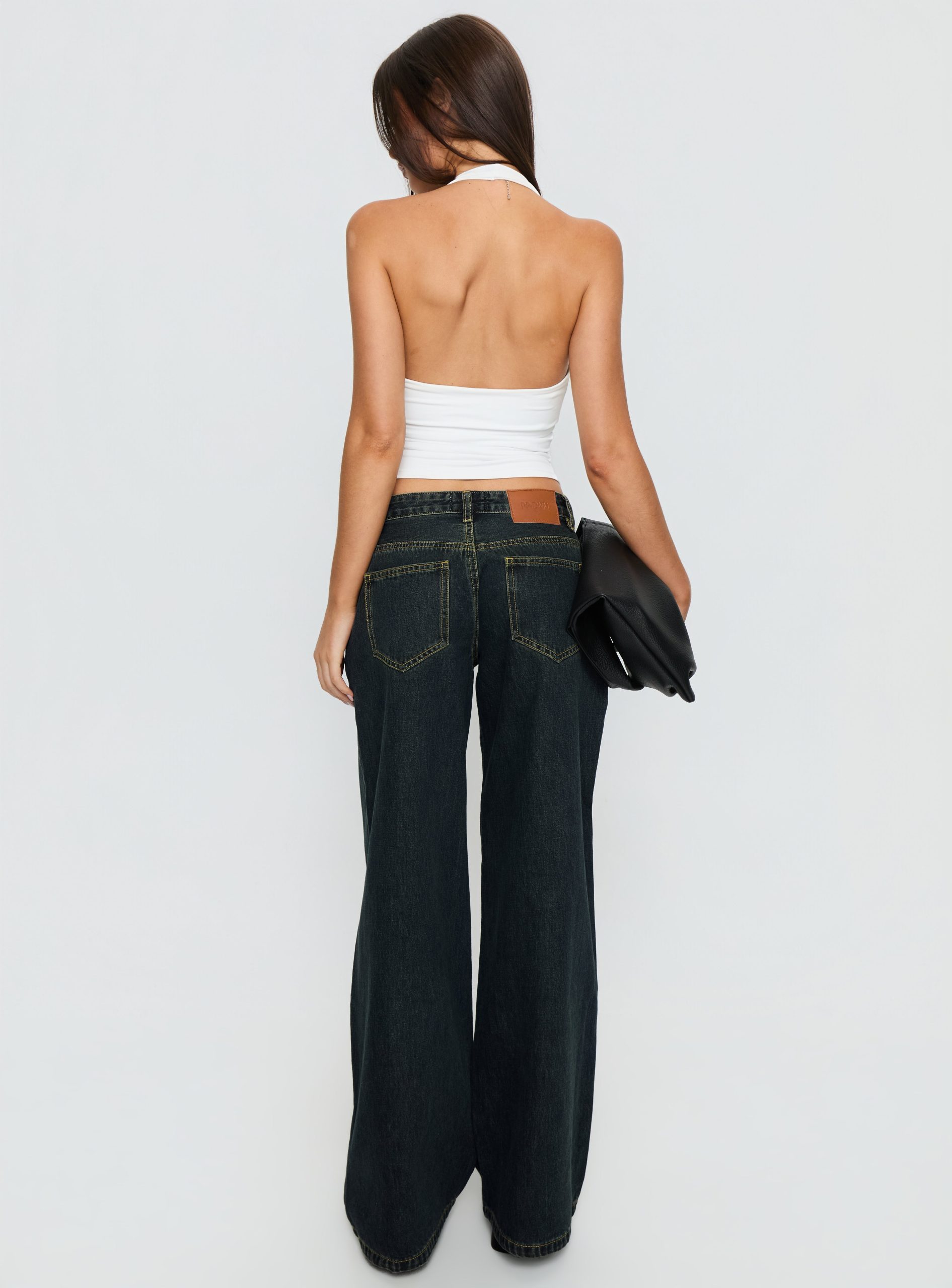 Supercut Low Rise Baggy Pleat Jeans Grunge Wash - Image 5