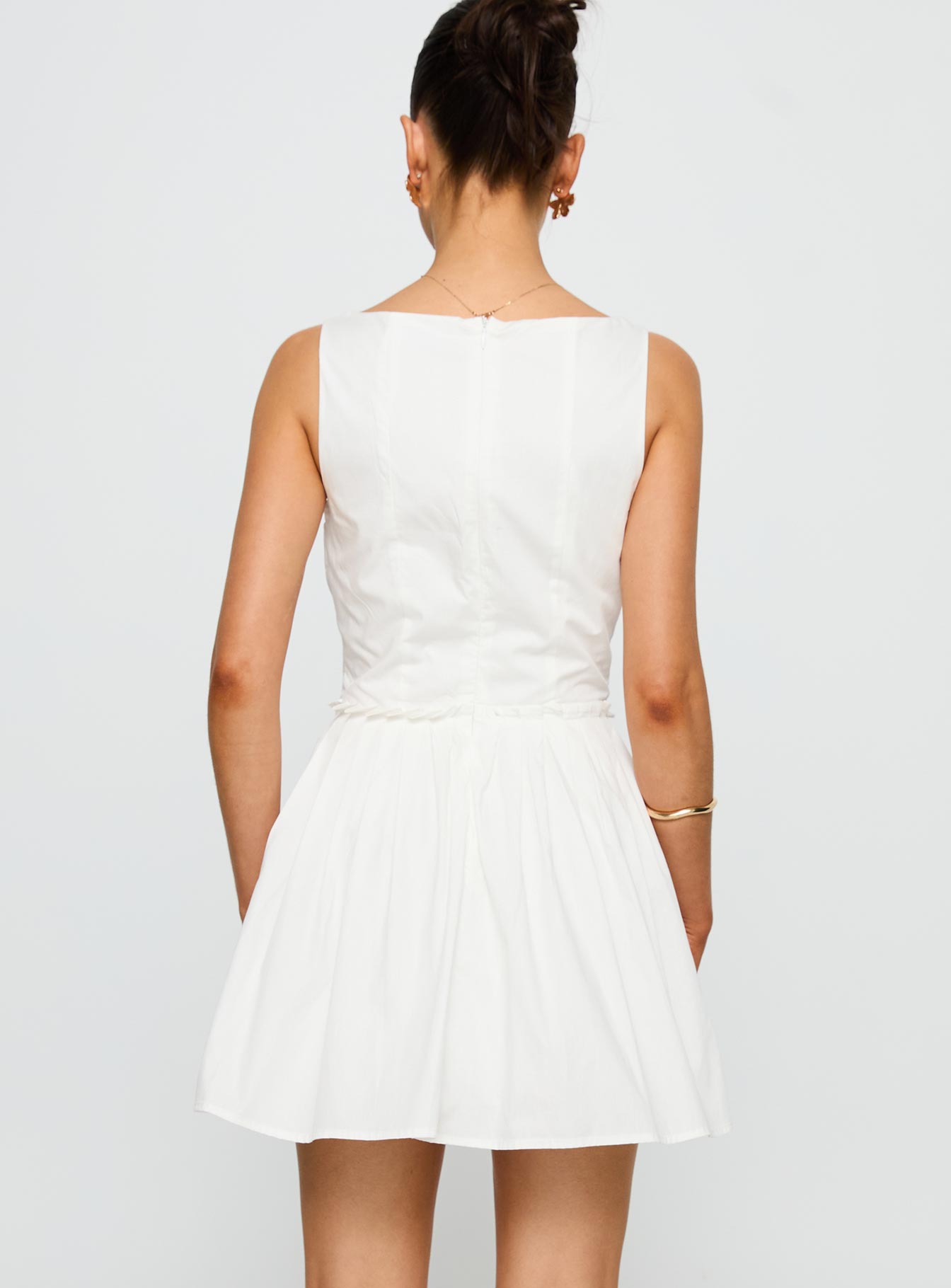 Wild Ideas Mini Dress White - Image 5