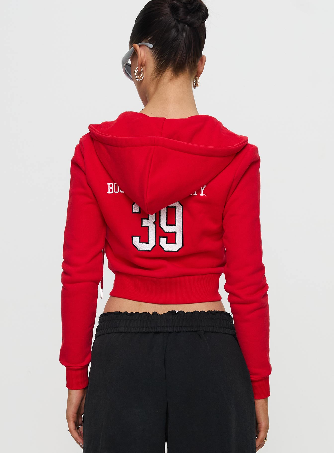 BU MIA Zip Sweater Red - Image 5