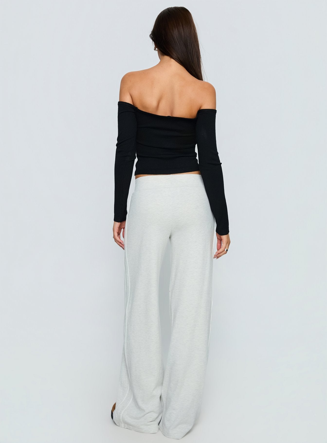 Ascenda Straight Leg Track Pant Grey Marle - Image 5