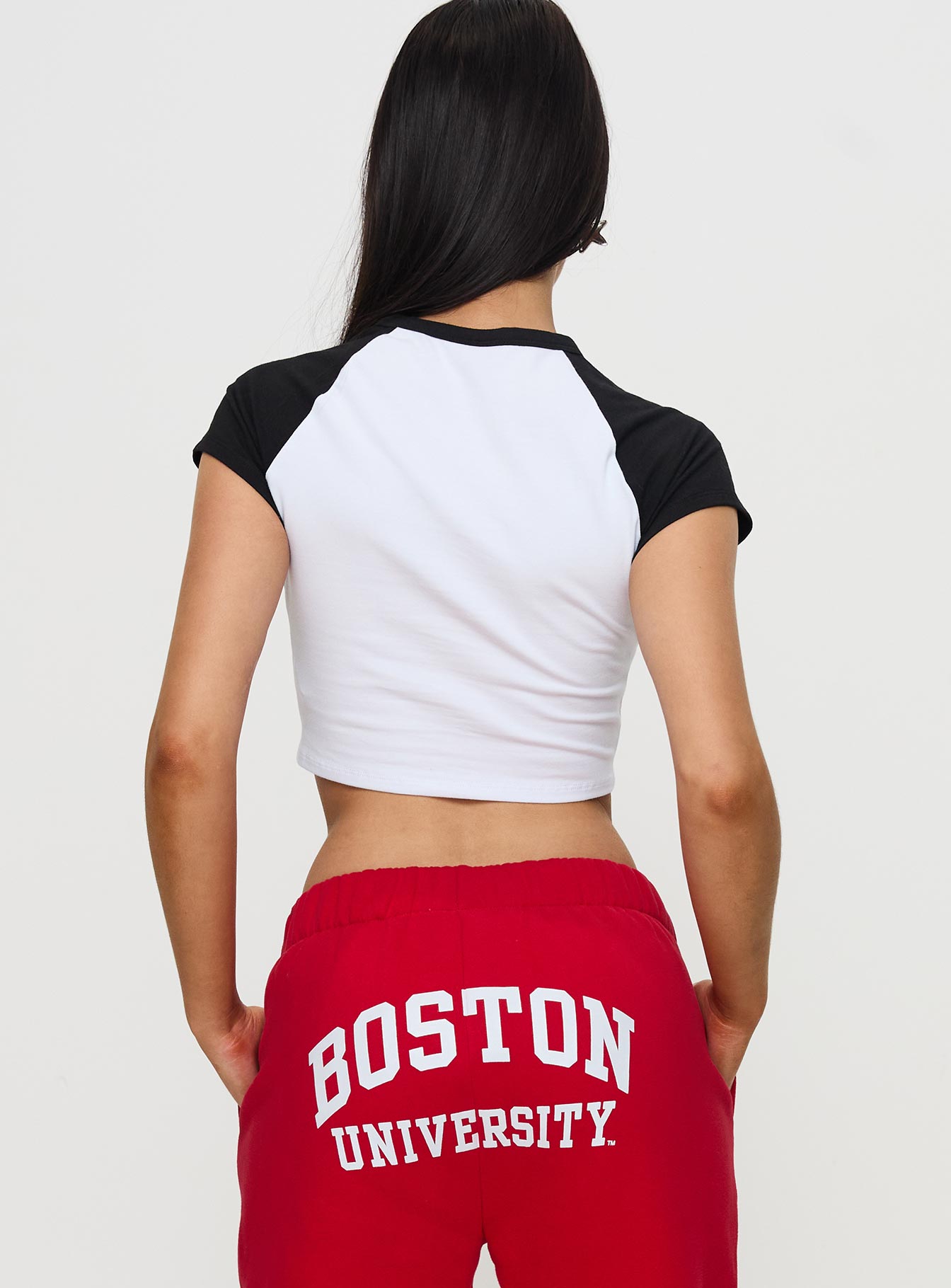Boston Homerun Graphic Top White / Black - Image 5