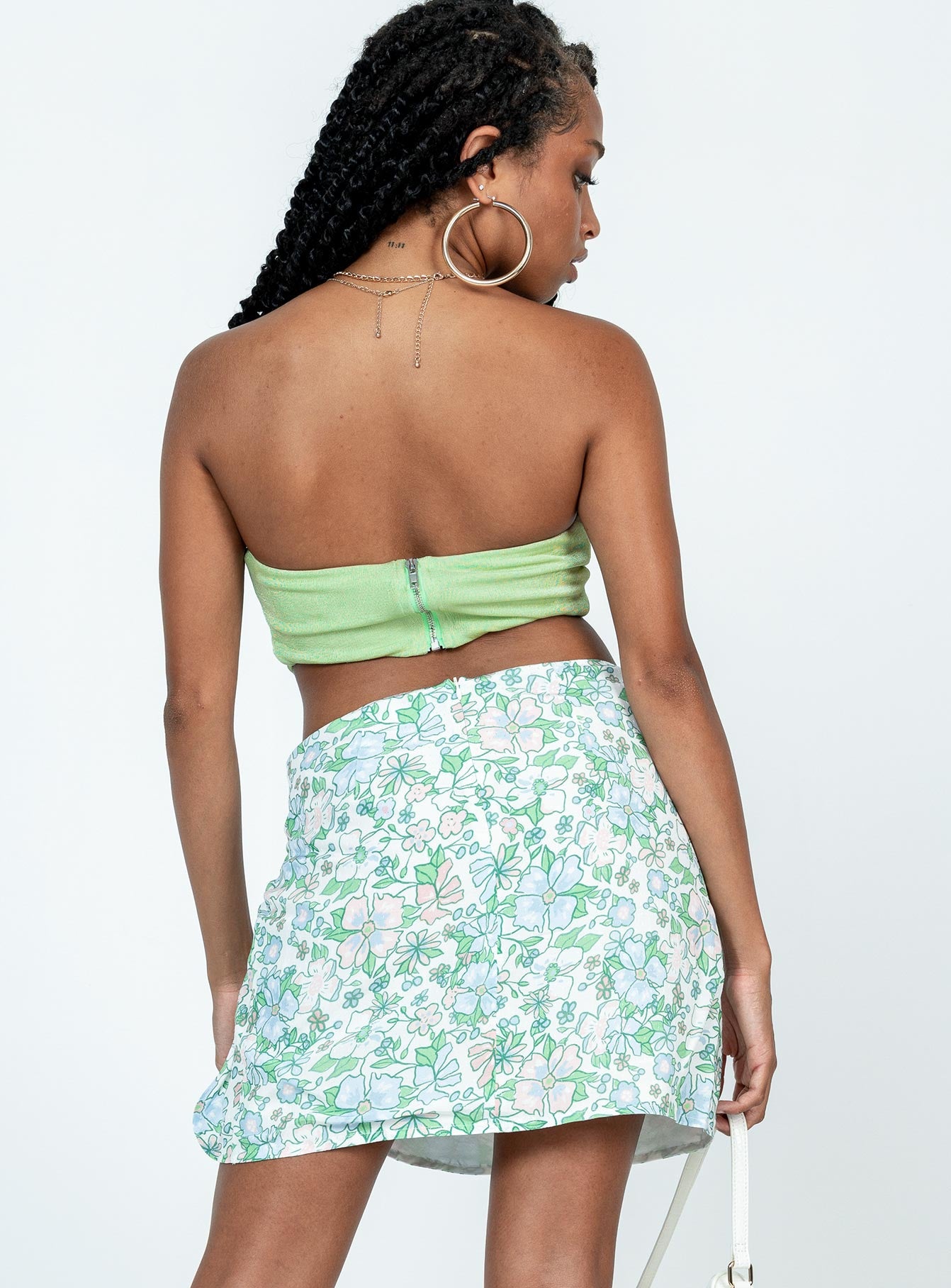 Clemintine Floral Nahla Mini Skirt Multi - Image 5