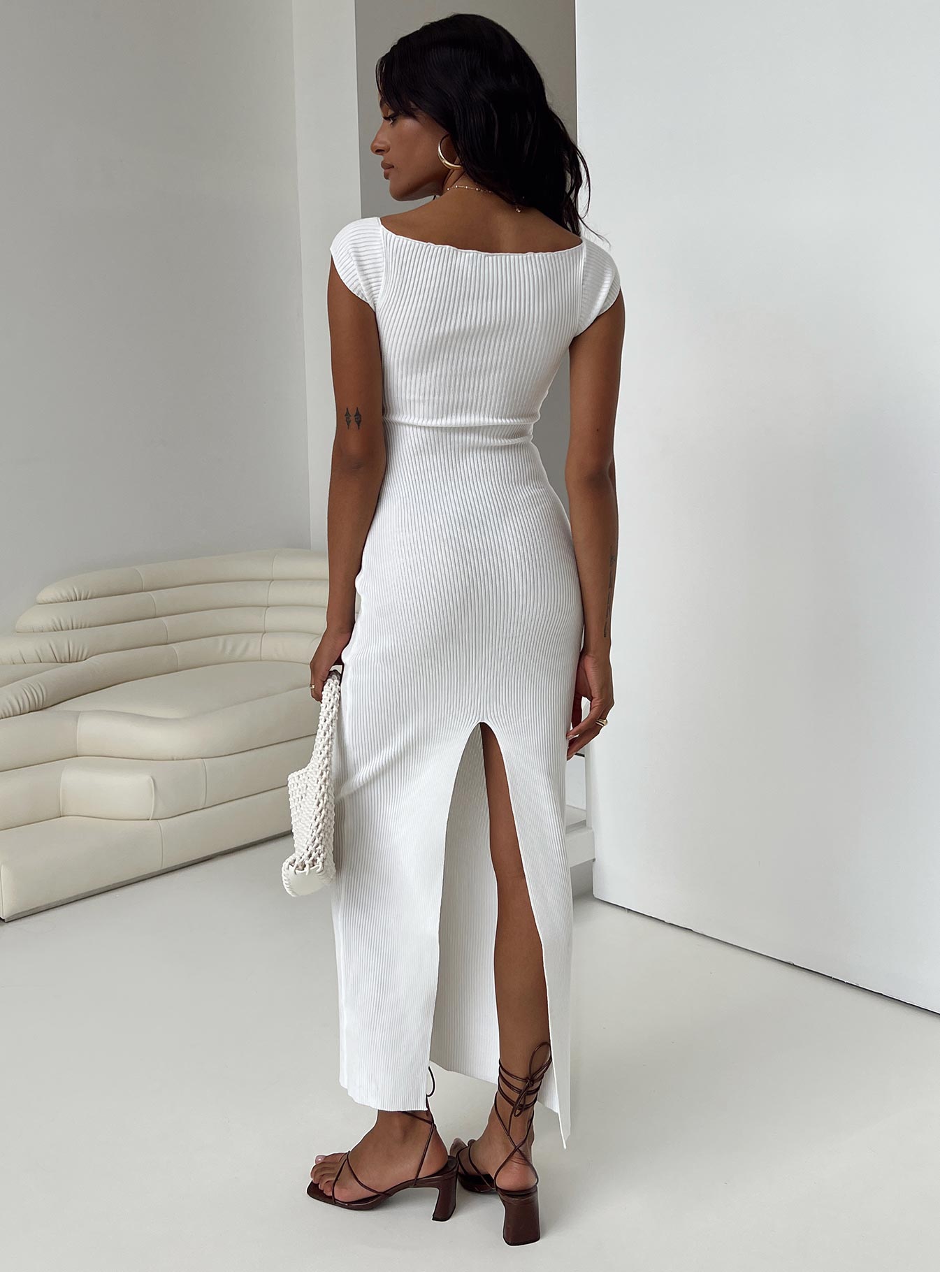 Larissa Maxi Dress White - Image 4