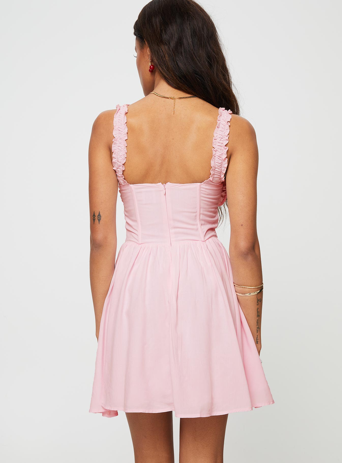 Keltie Mini Dress Pink - Image 5