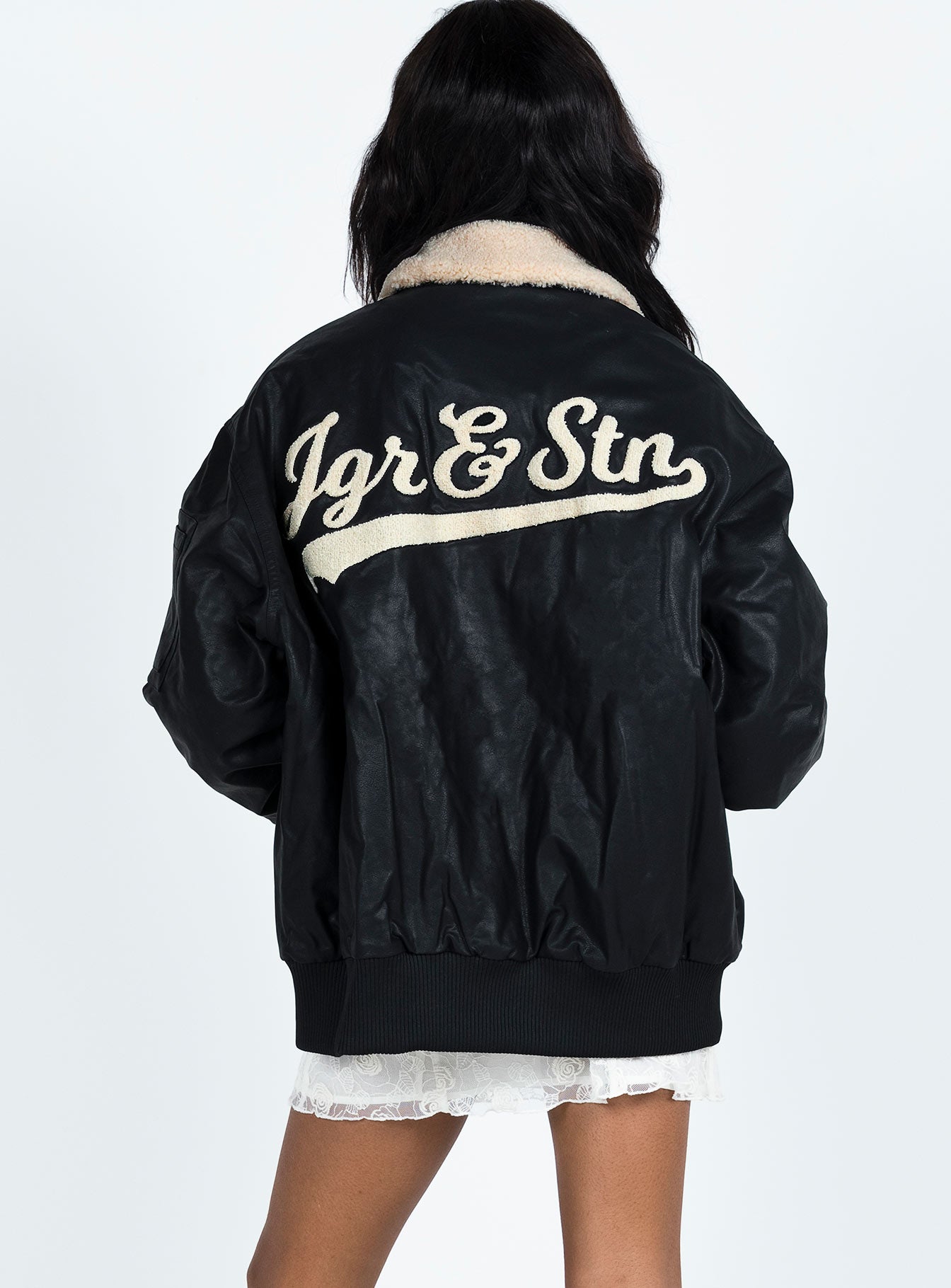 JGR & STN Curveball Bomber Jacket Black - Image 5