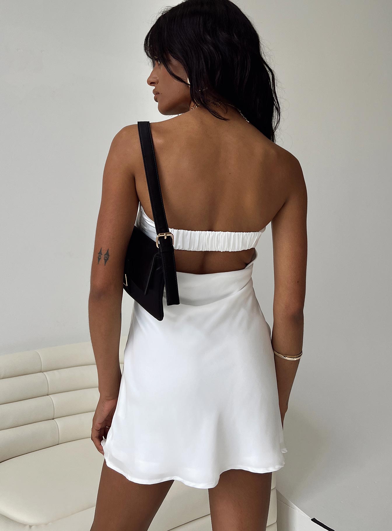 Phillipa Mini Dress White - Image 4