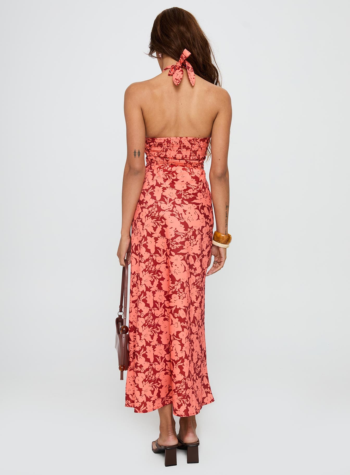 Casablanca Maxi Skirt Red Floral - Image 4