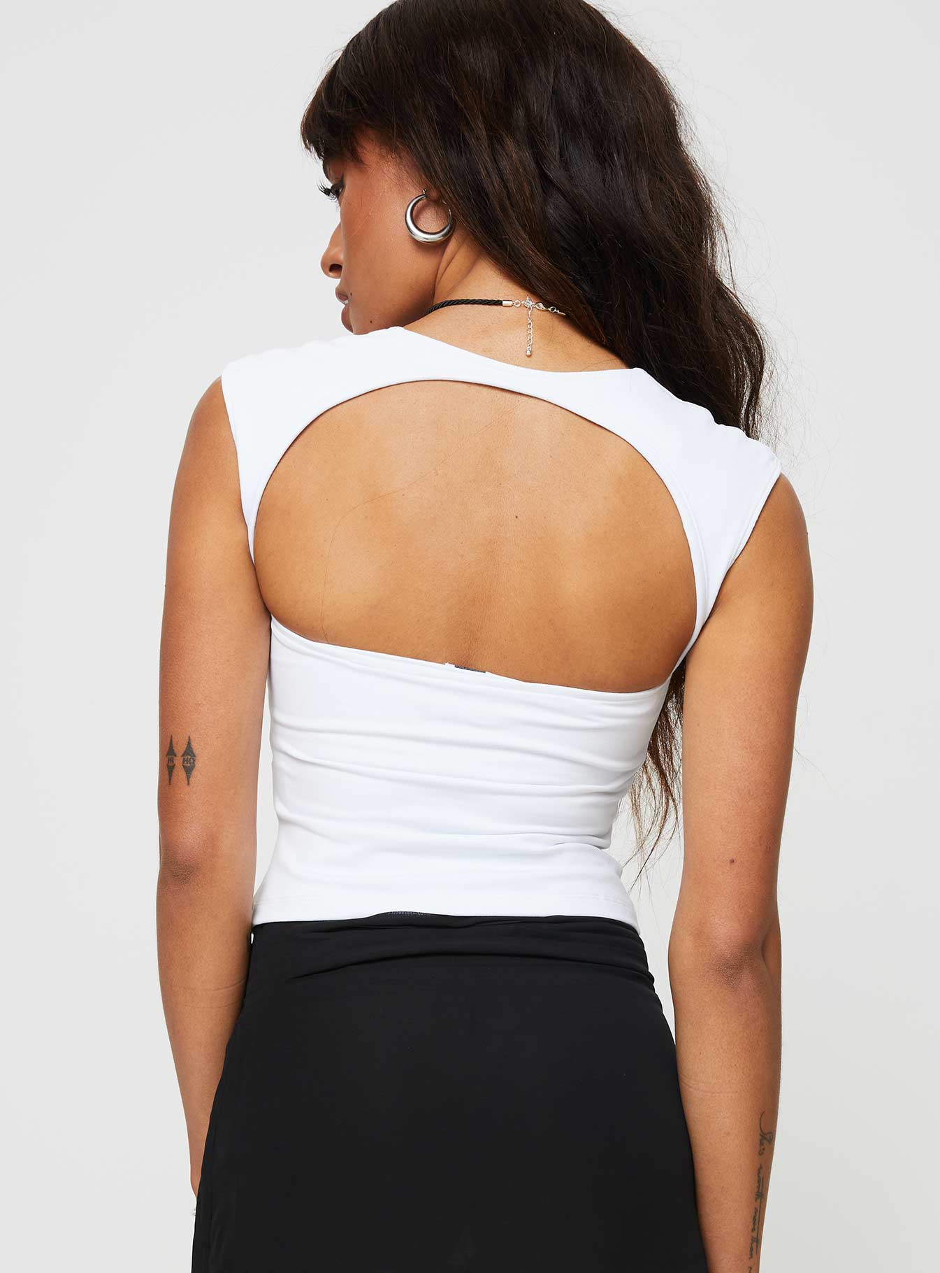 Adella Cap Sleeve Top Ice - Image 5