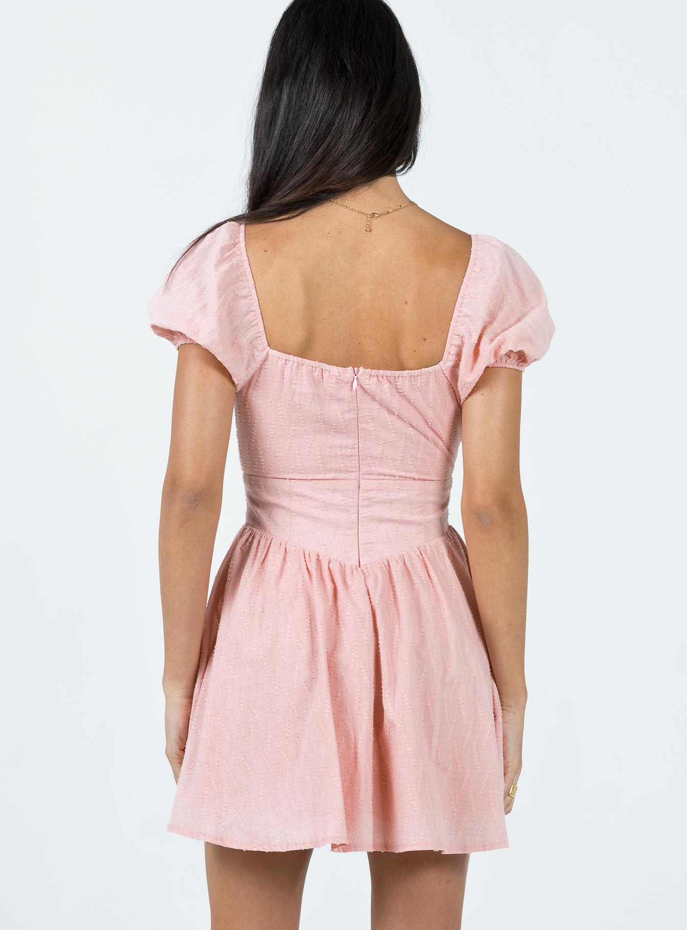 Caria Mini Dress Dusty Pink - Image 6