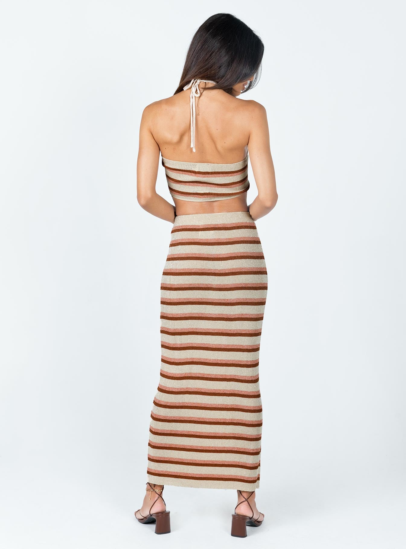 Melina Set Beige Stripe - Image 6