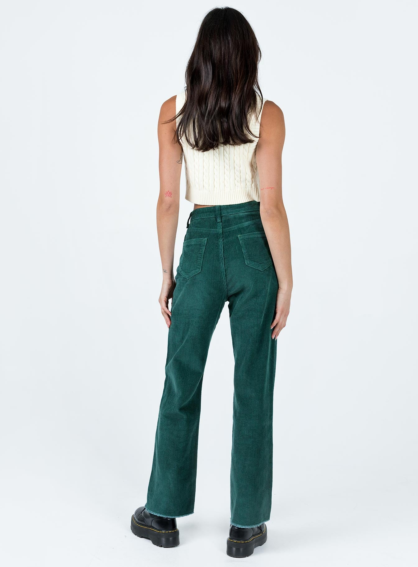 Kalinda Jeans Green Cord - Image 4