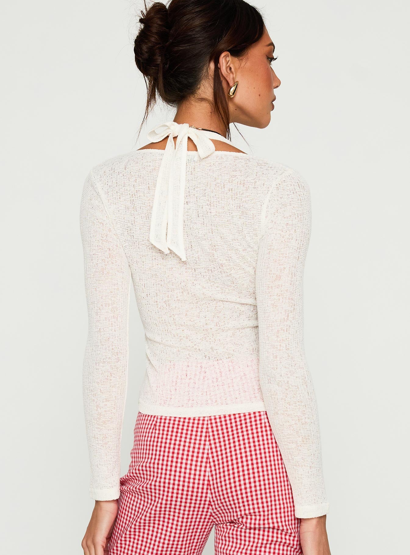 Levitating Long Sleeve Top White - Image 5