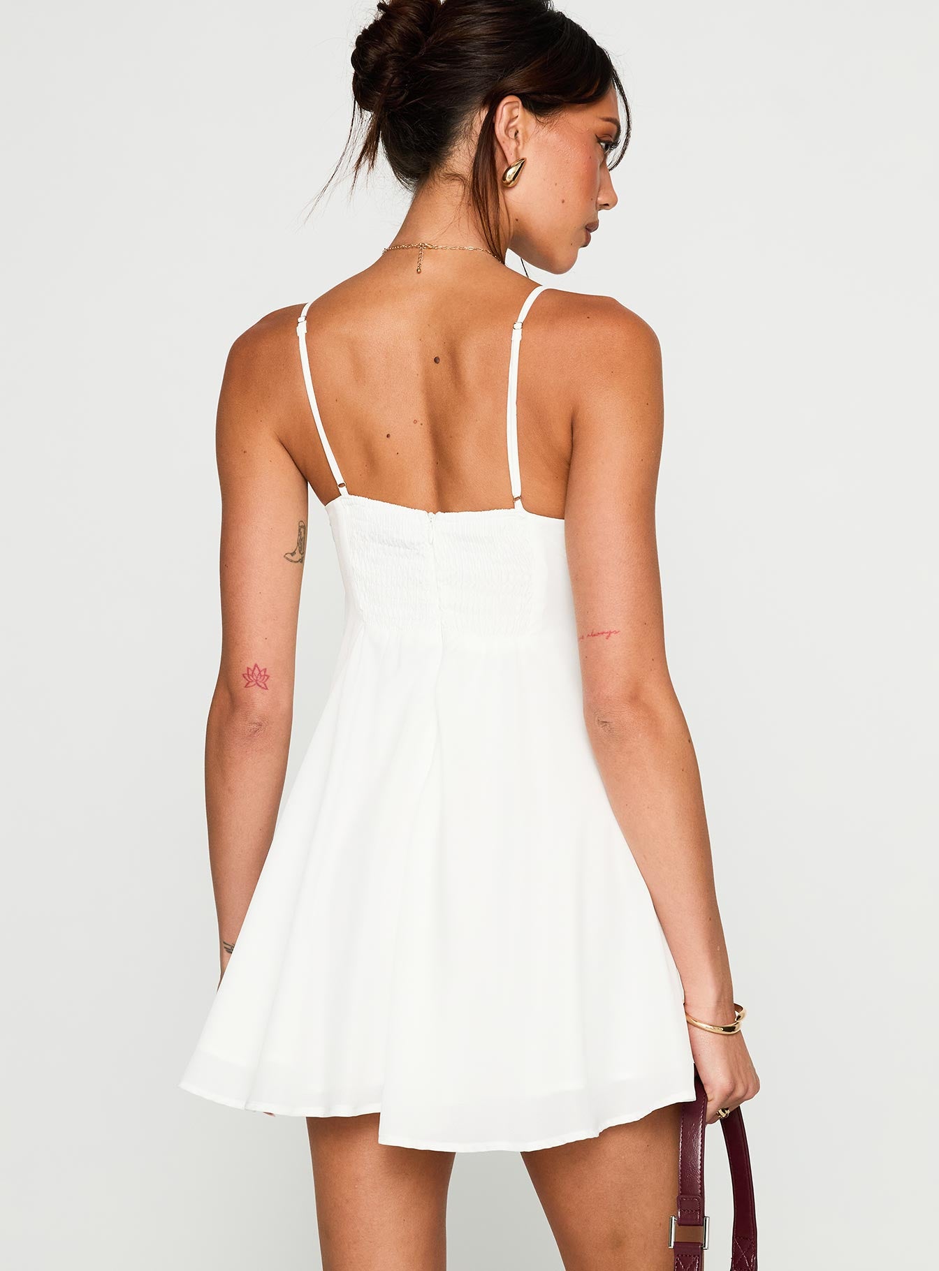 Moon Quartz Mini Dress White - Image 5