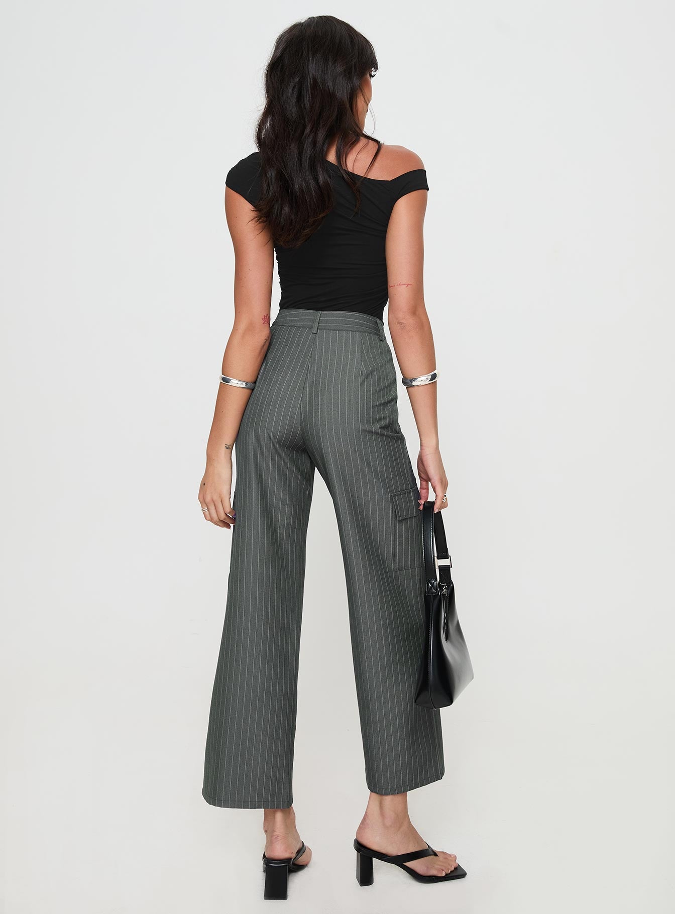 Katow Cargo Pants Grey Stripe - Image 4