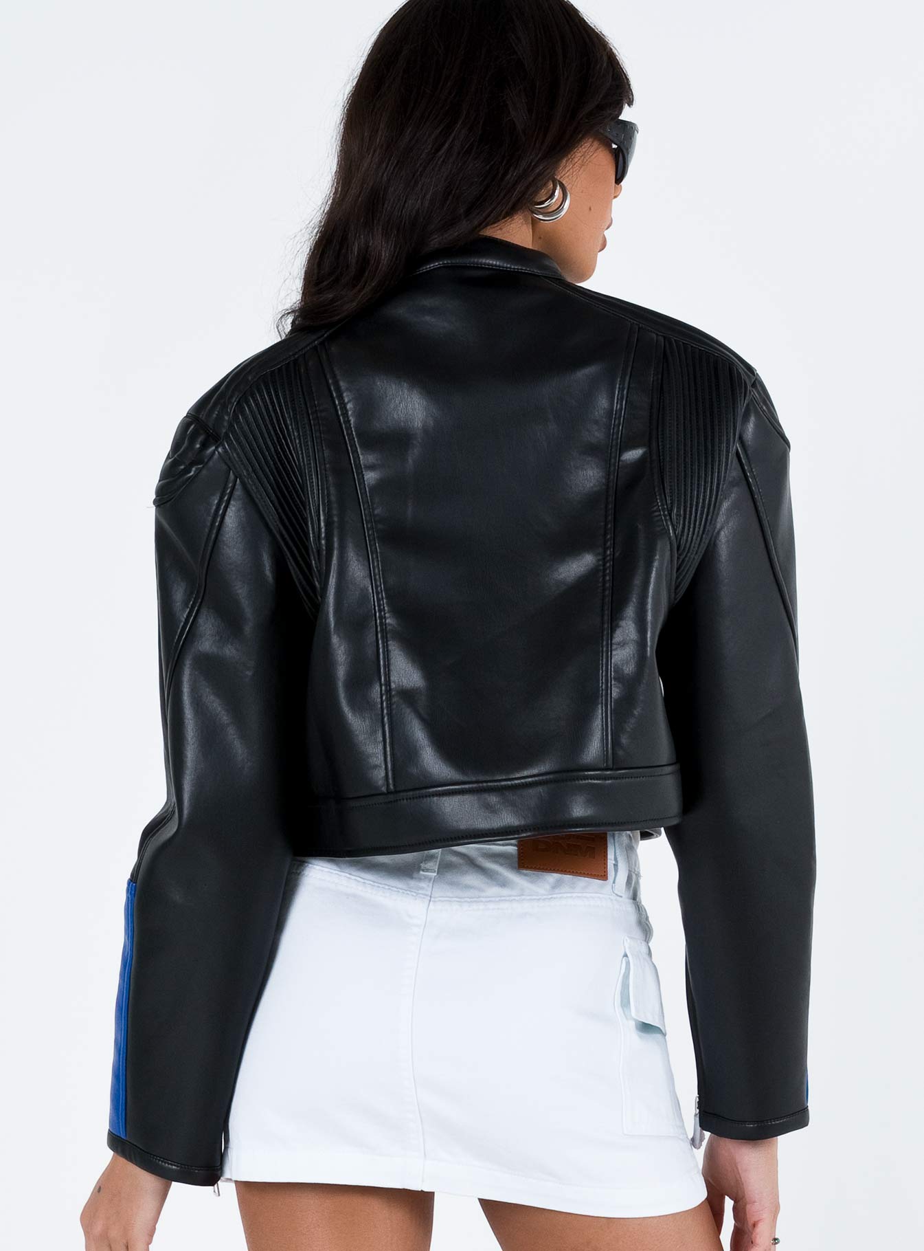 Nueve Biker Jacket Black / Blue - Image 5