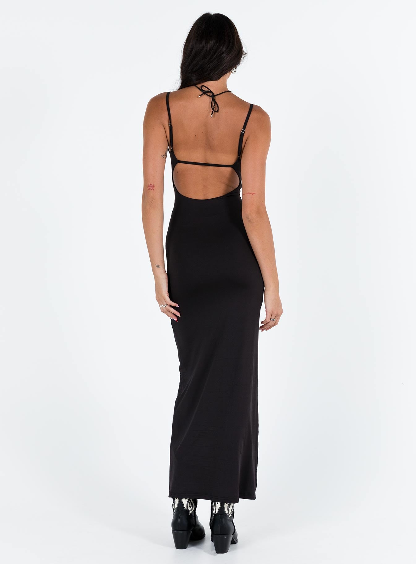 Riana Maxi Dress Black - Image 4