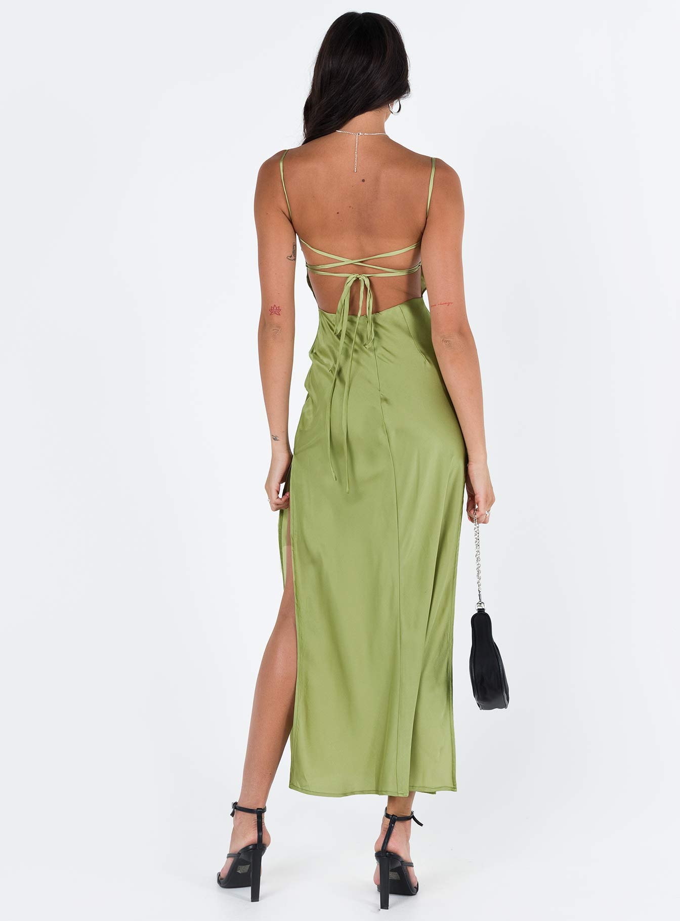 Leyana Maxi Dress Green - Image 5