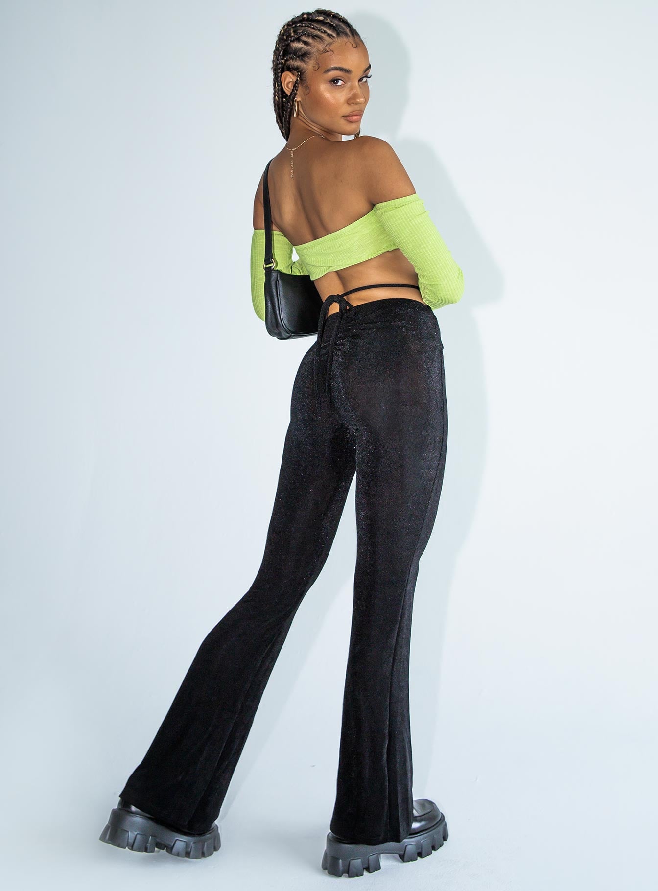Loriella Flare Pants Black - Image 4