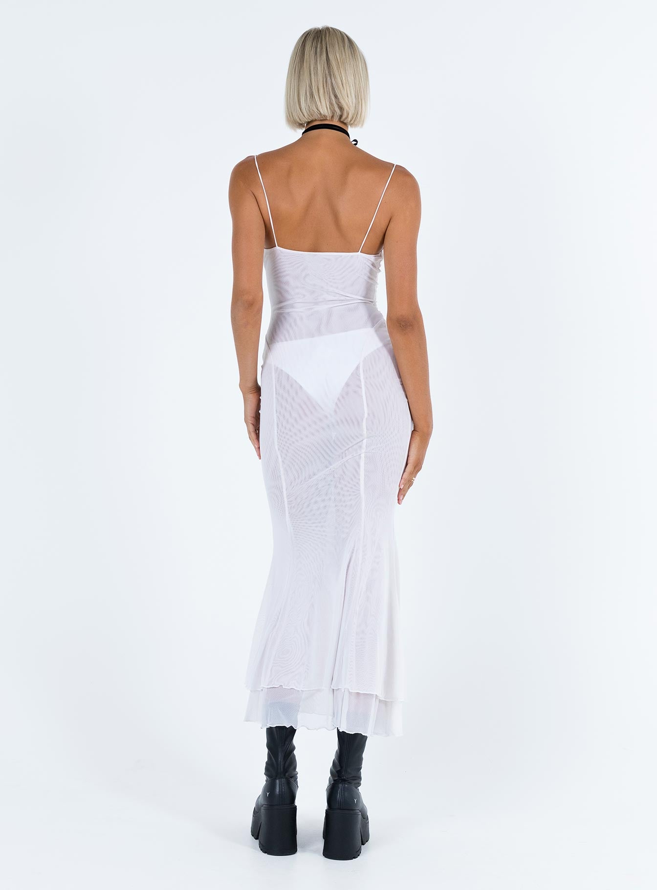 Sikora Vintage Maxi Dress White - Image 8