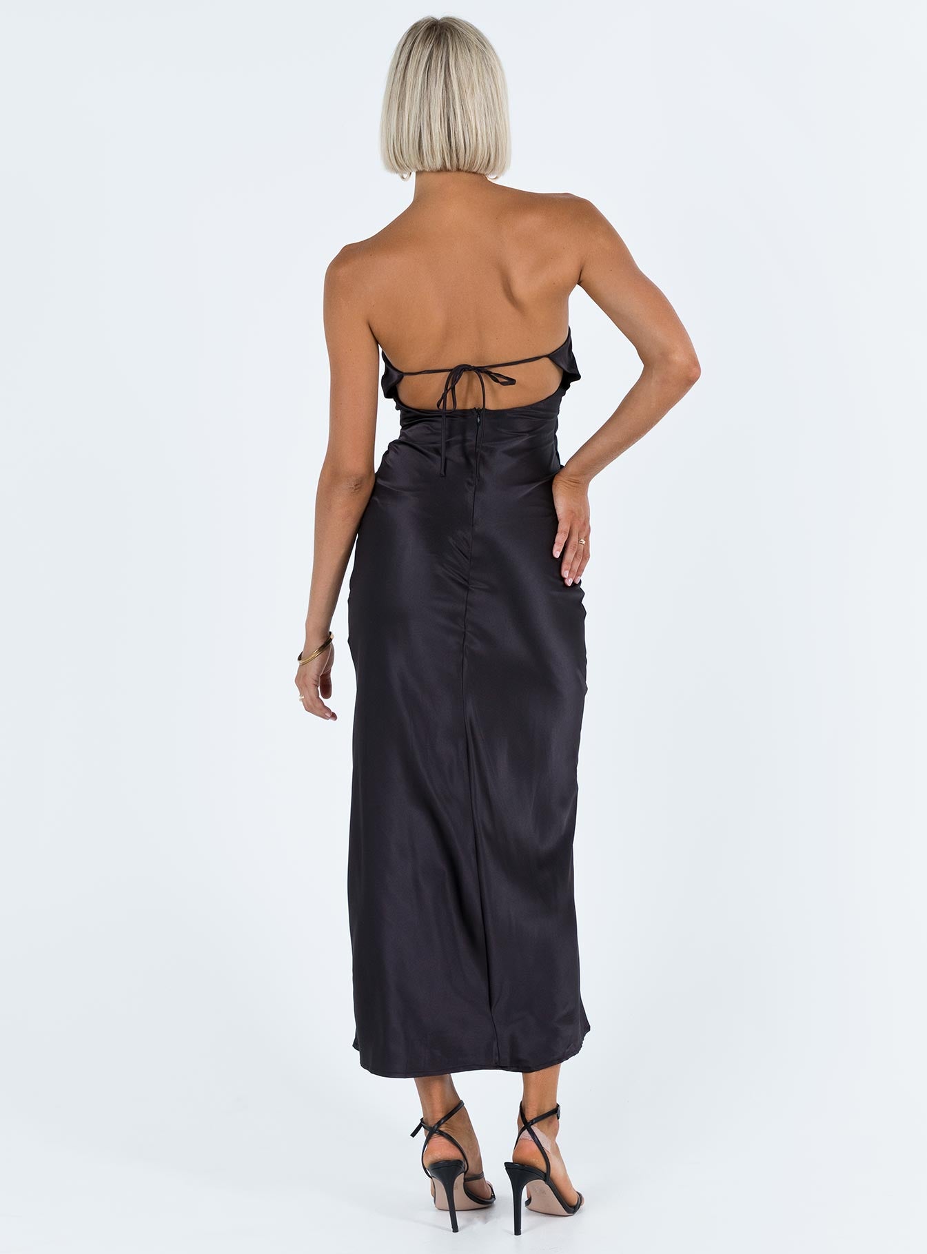 Bellwood Strapless Maxi Dress Black - Image 5
