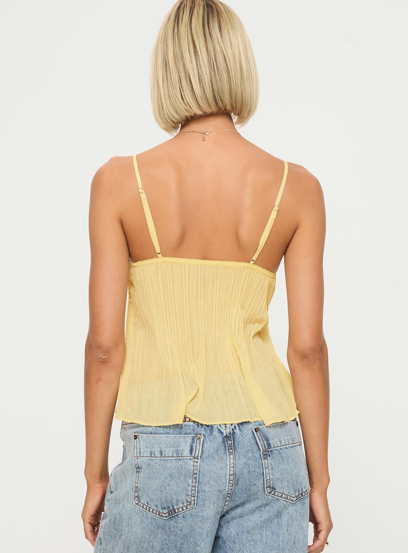 Zami Pleat Top Lemon - Image 5