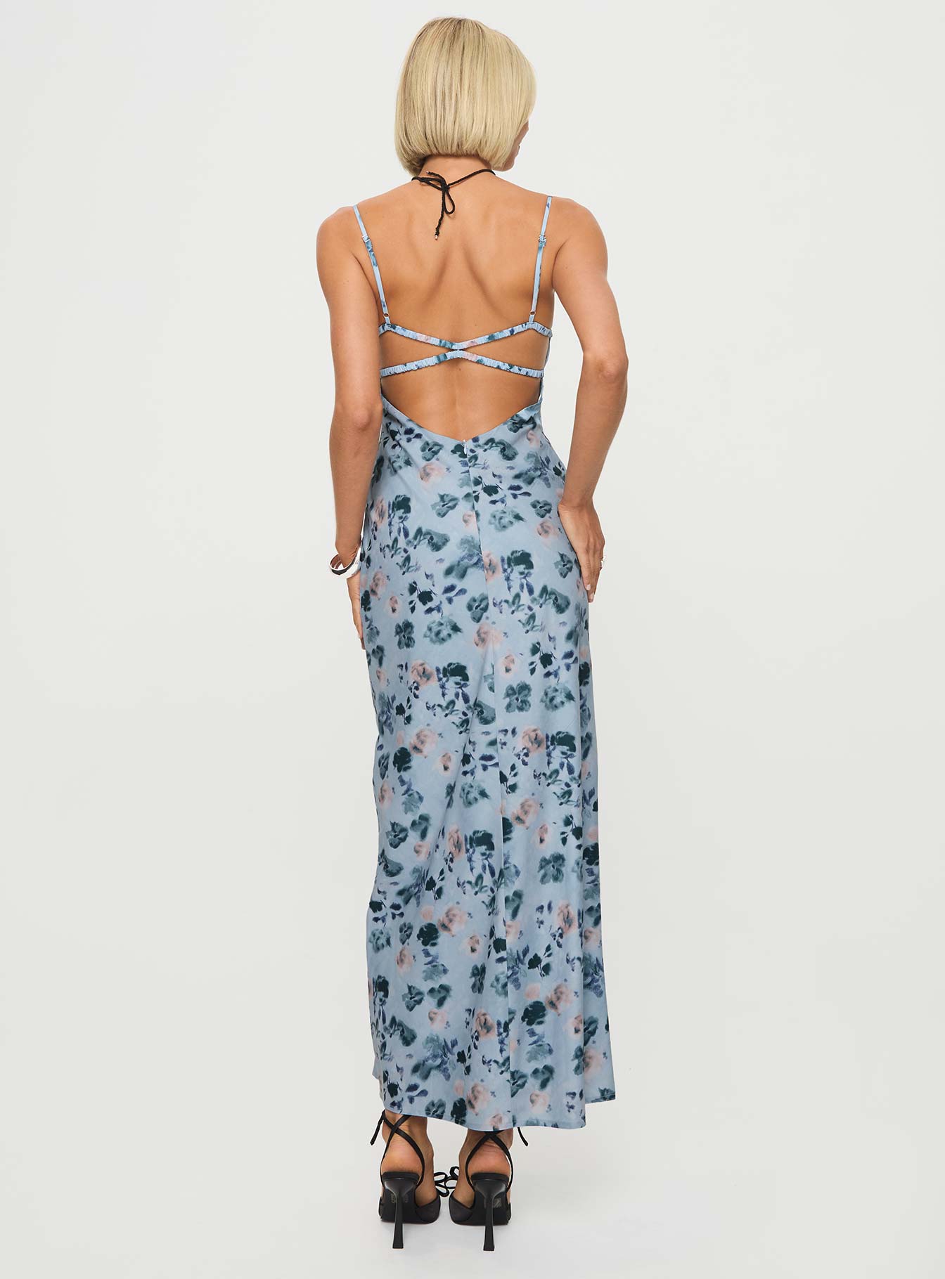 Ravia Maxi Dress Blue / Floral - Image 5