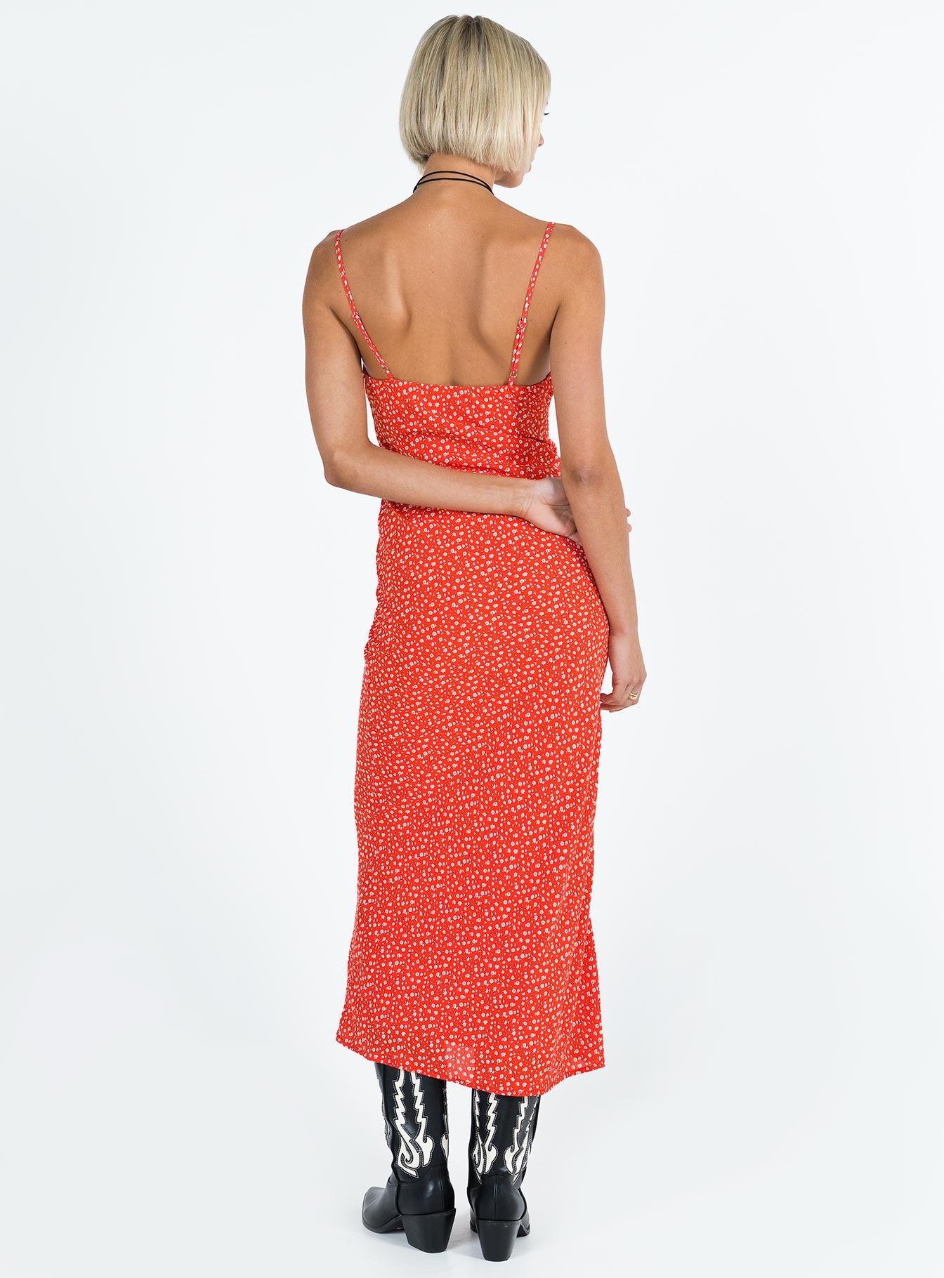 Alonso Maxi Dress Red - Image 4