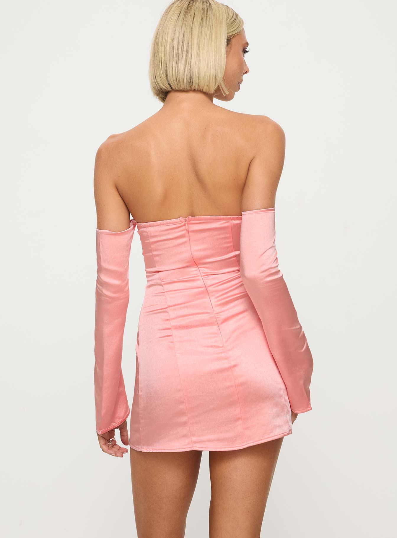 Amalea Mini Dress Dusty Pink - Image 5
