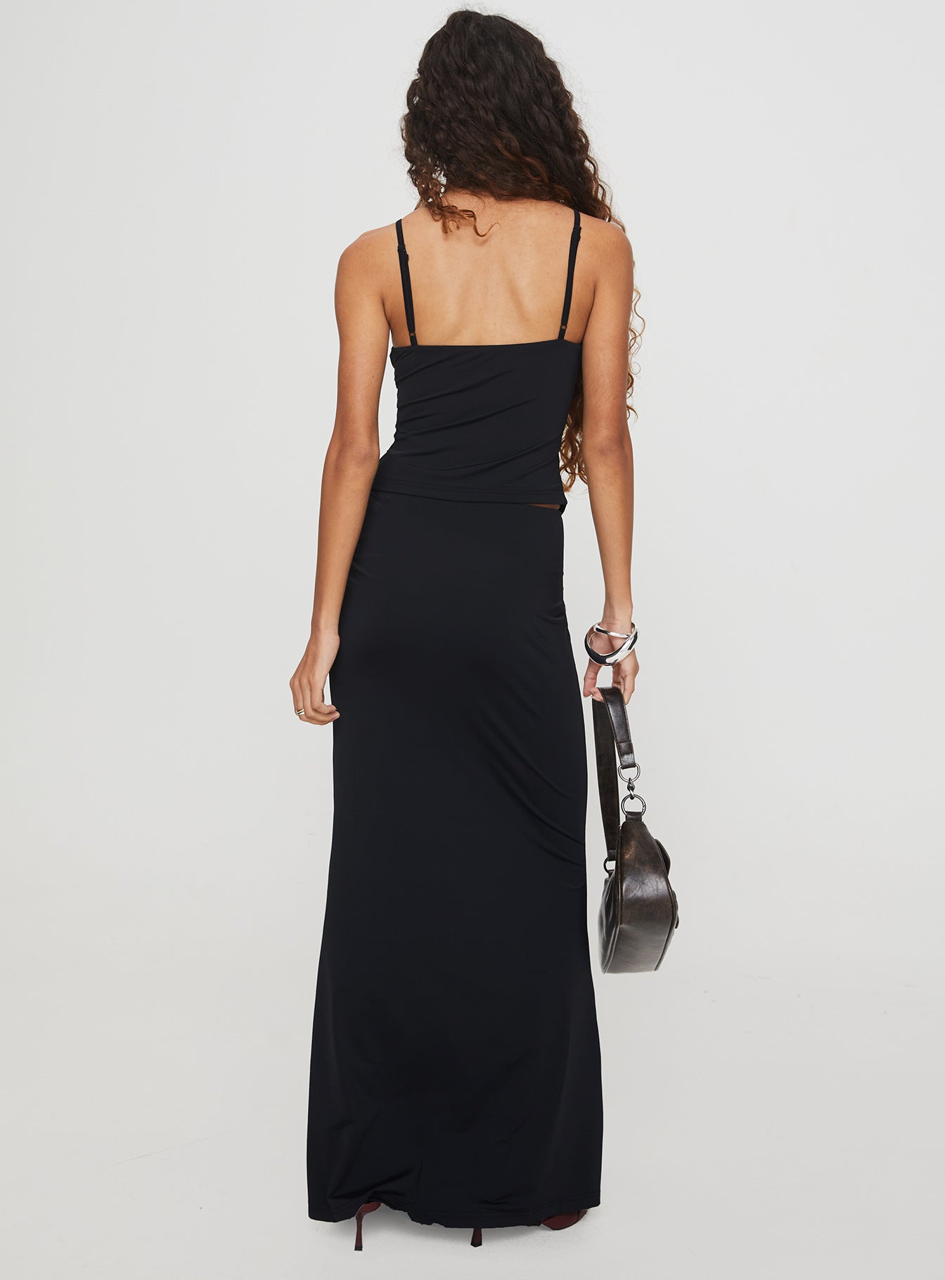 Nesting Maxi Skirt Black - Image 5