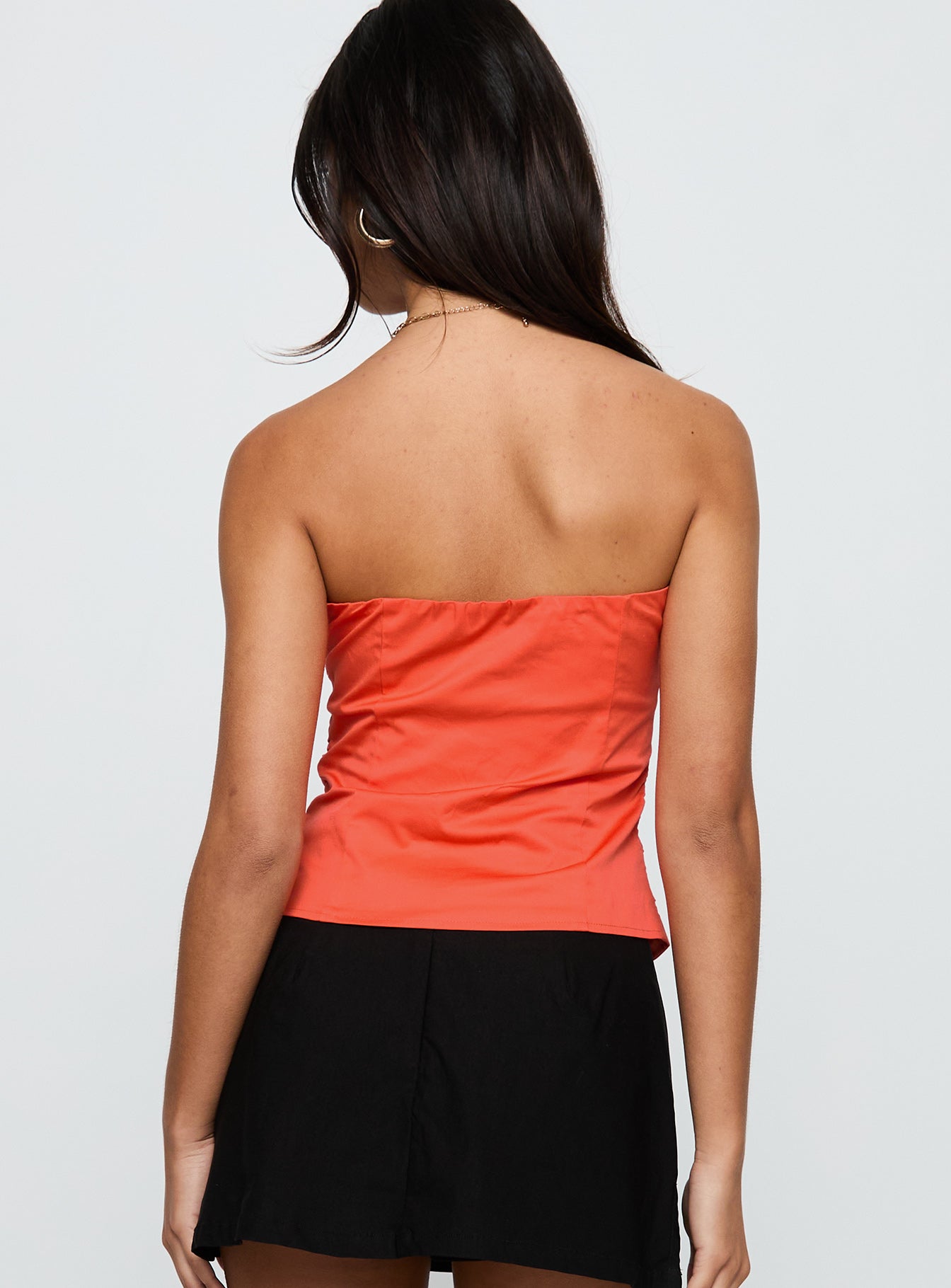 Diamonds Are Forever Strapless Top Orange - Image 4