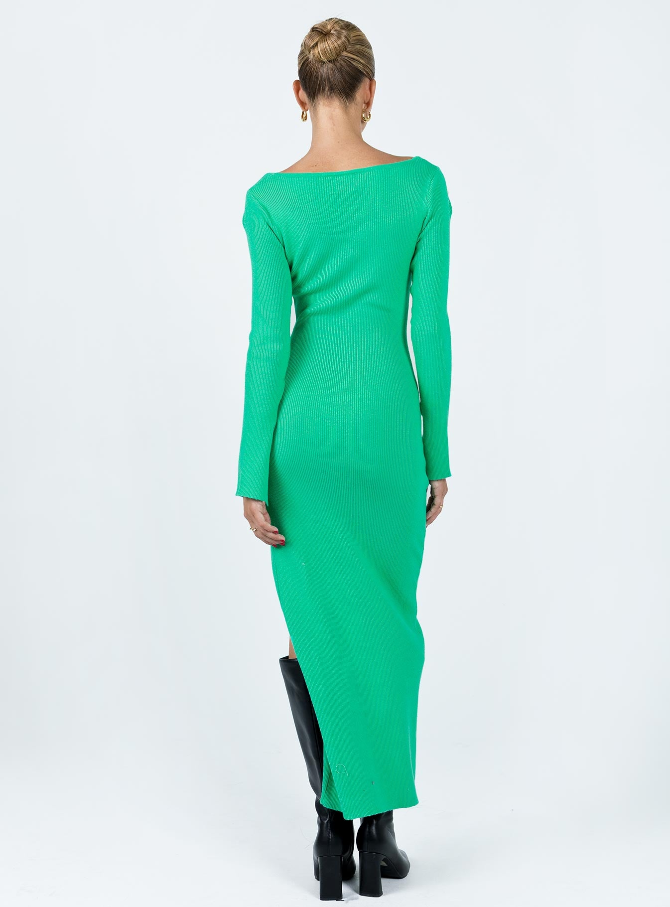 Herald Long Sleeve Midi Dress Sage - Image 4