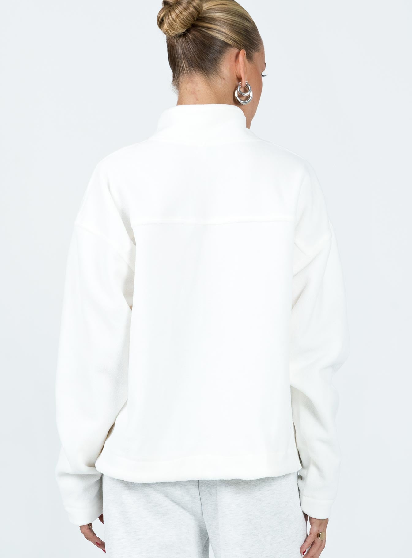 Nimmel Quarter Zip Sweater White - Image 5