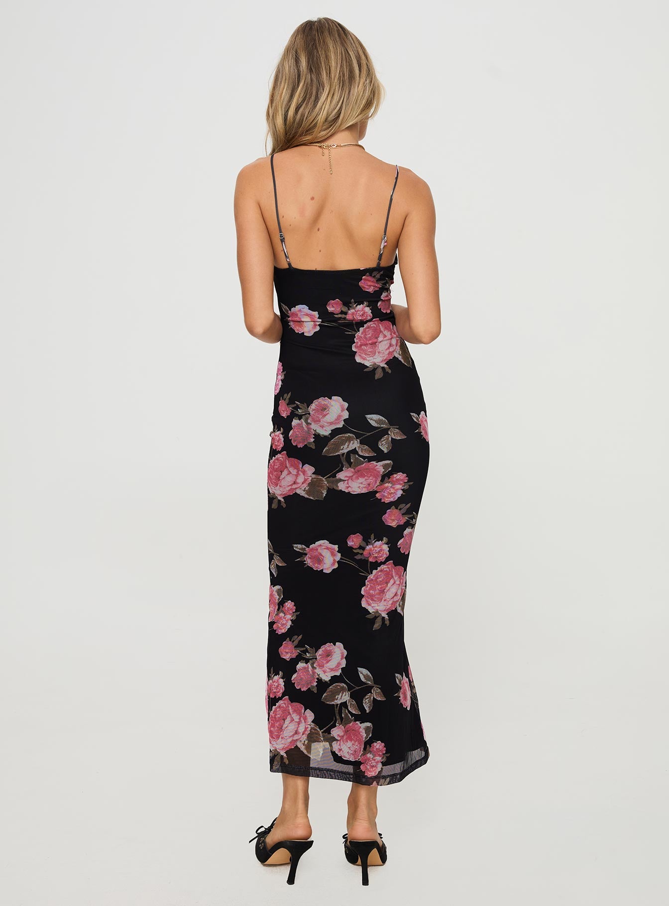 Manolis Maxi Dress Black / Floral - Image 5