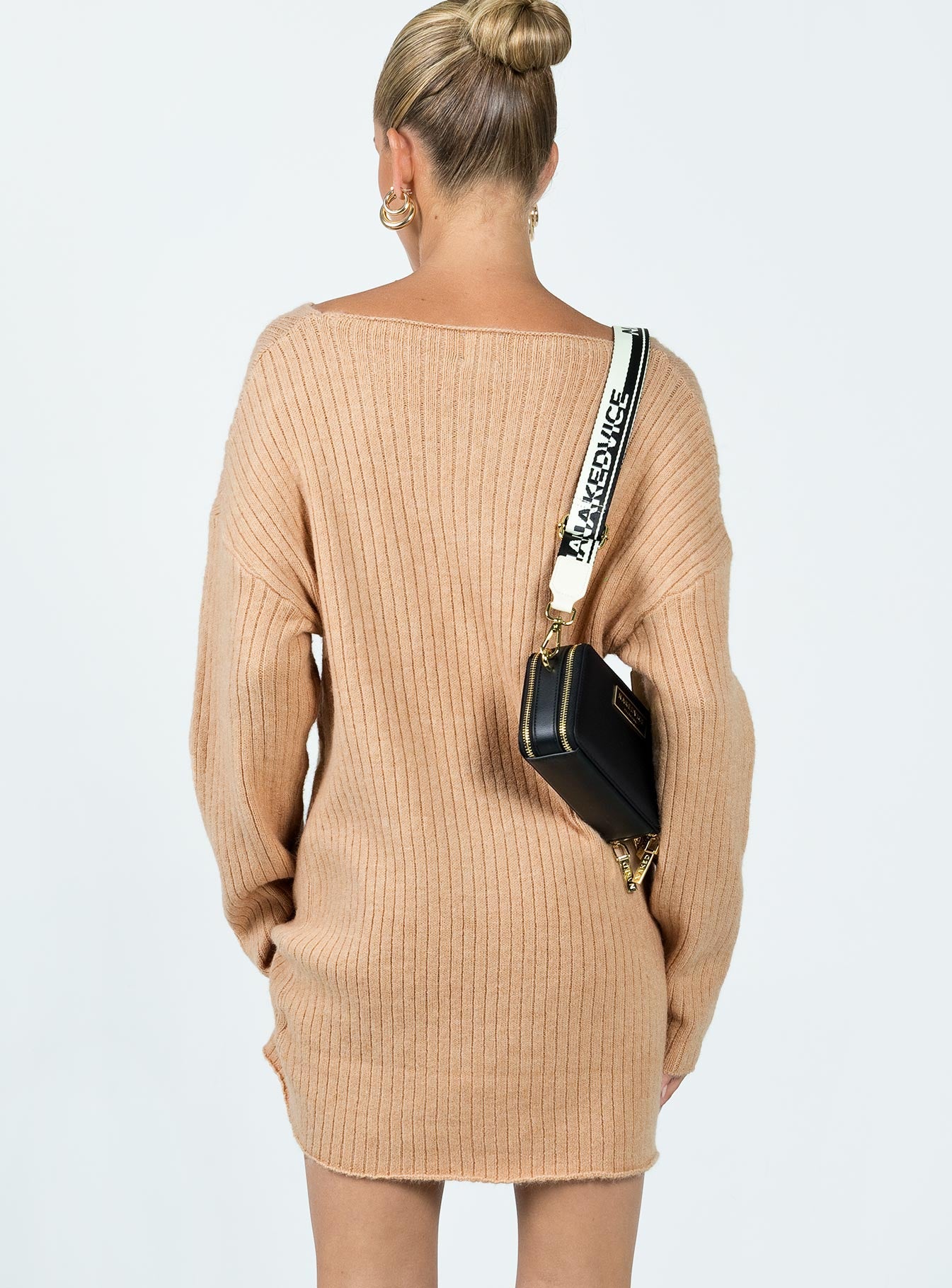 Alivia Sweater Dress Beige - Image 7