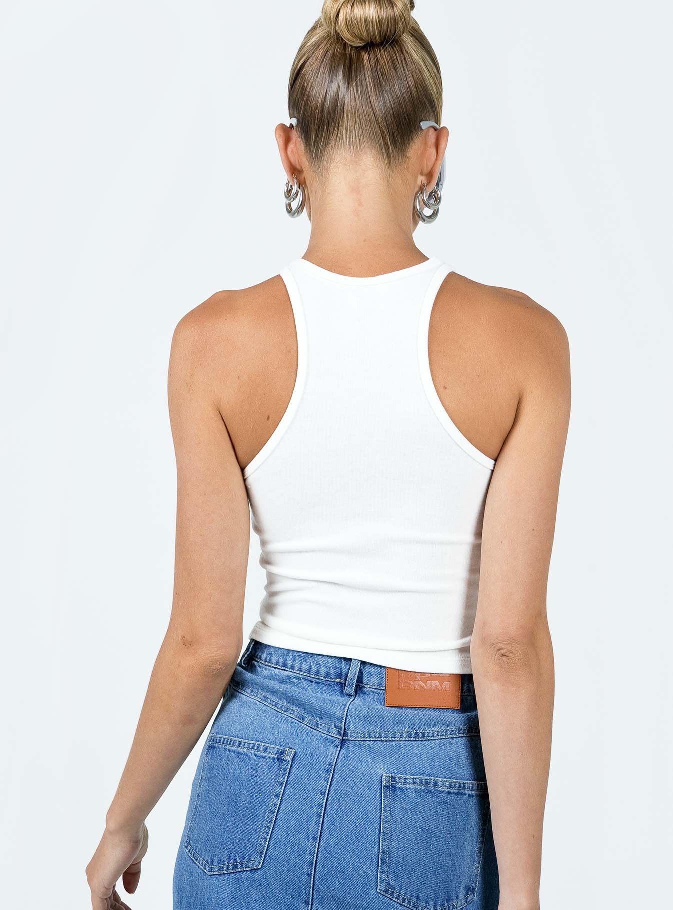 Yarran High Knit Cami White - Image 5