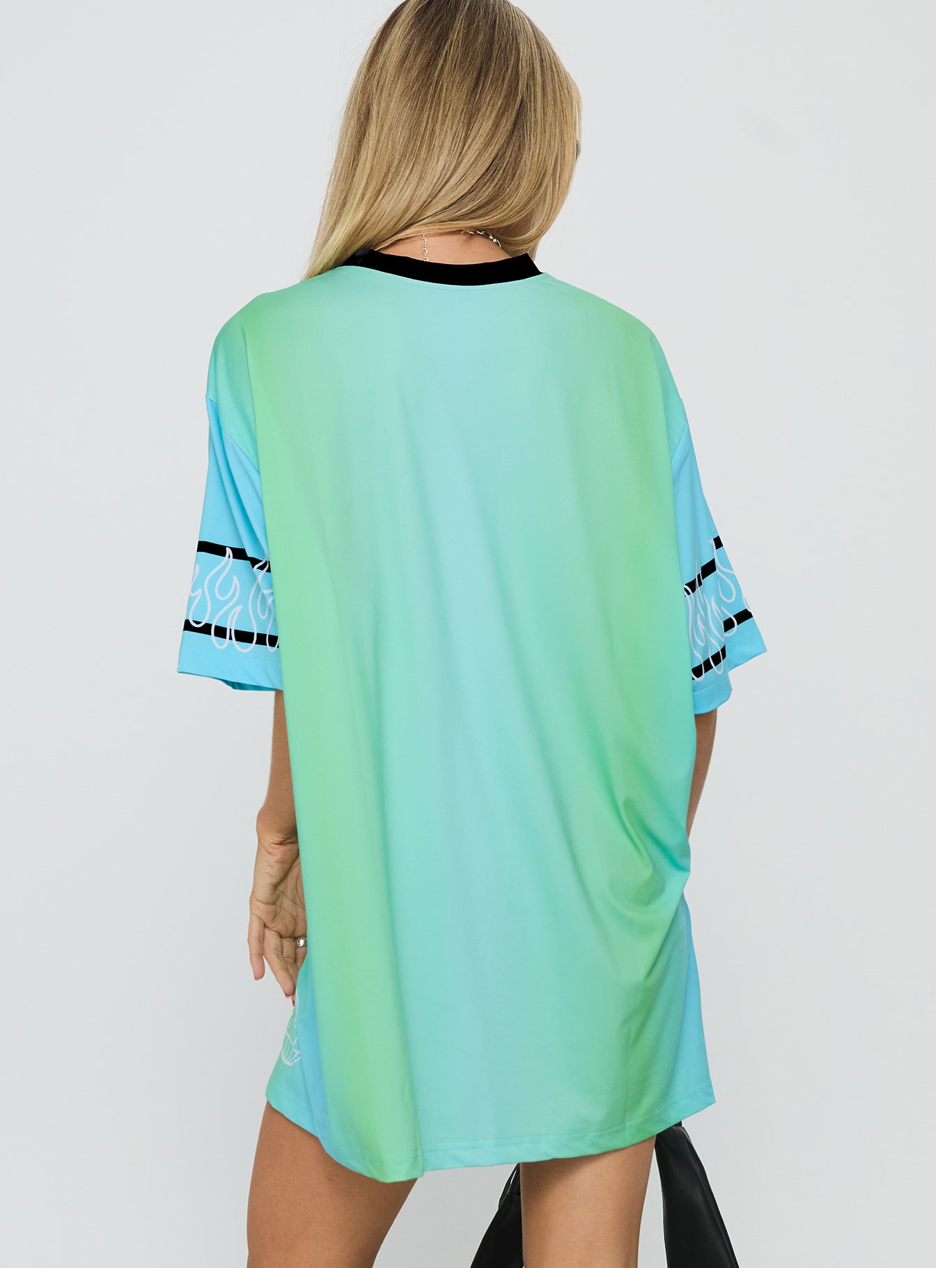 Turbo Champion Moto Jersey Top Blue / Green - Image 4