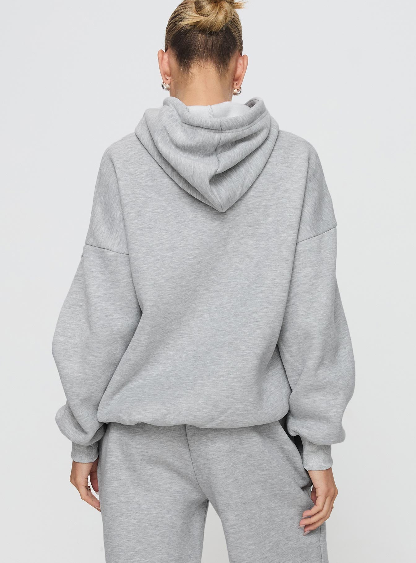 Dream Fleece Classic Hoodie Grey Marle - Image 5